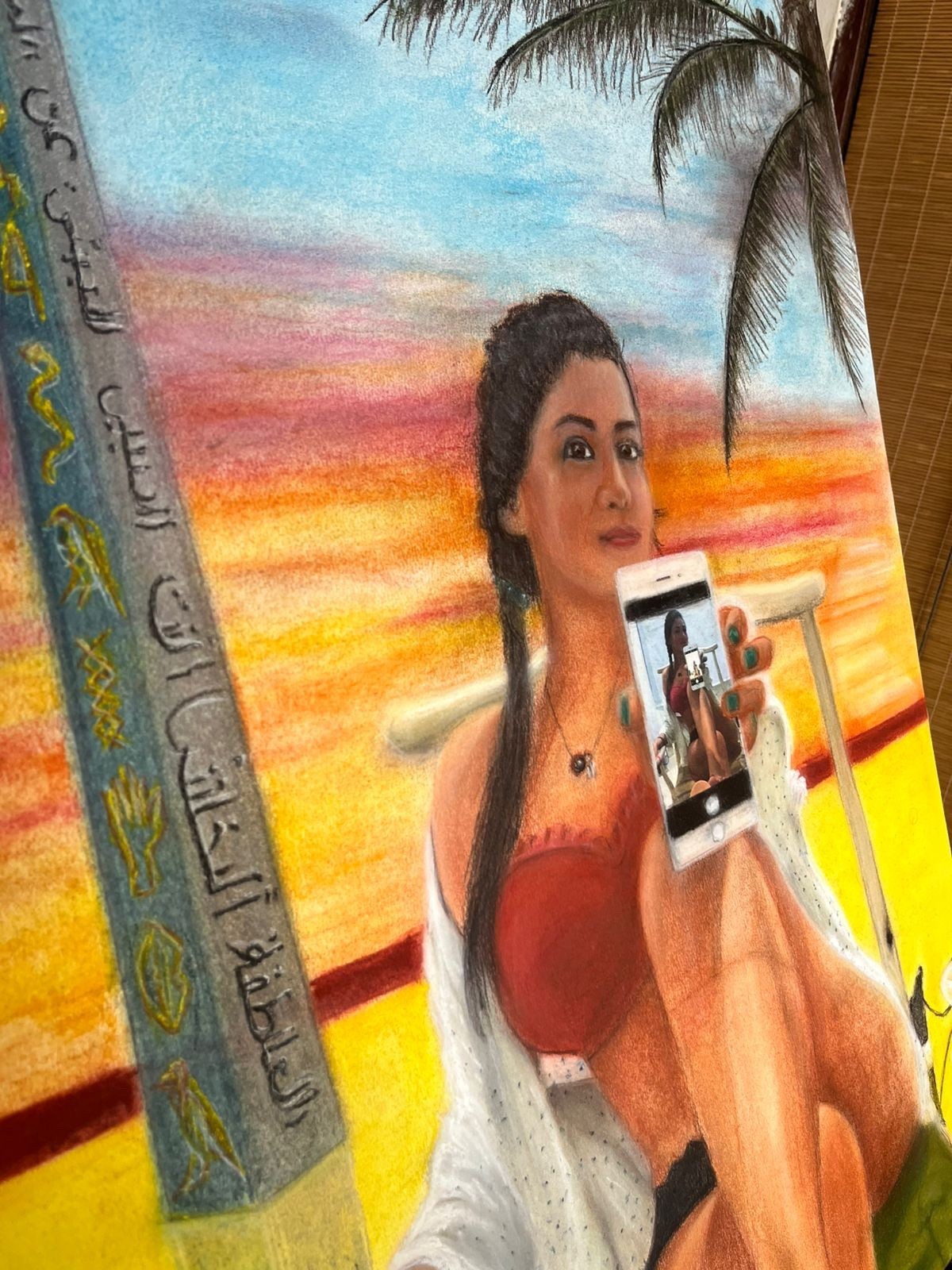Alexandra, lust at its most sensory expression. Pastel on Carson paper