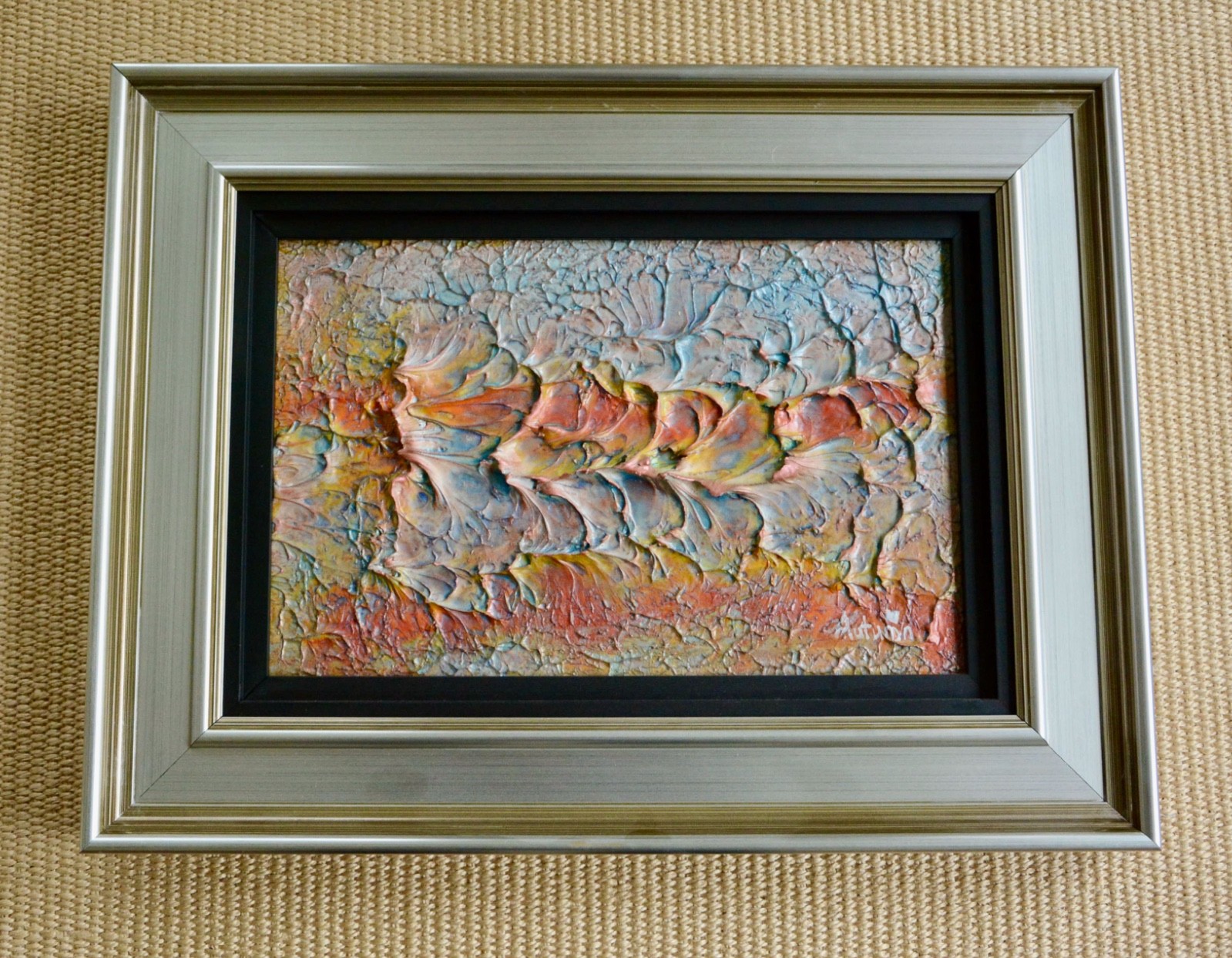 Autumn de Forest Framed Original Acrylic Painting Tiny Reflections Ver. III #1