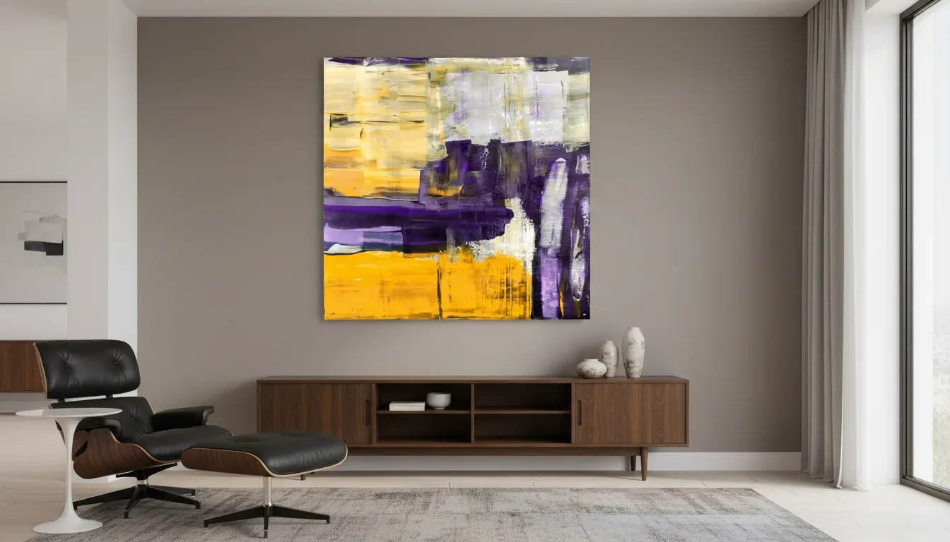 Abstract Expressionism Vintage 150x150cm Arcyl Glass Pop Art / XXL Pictures / Modern