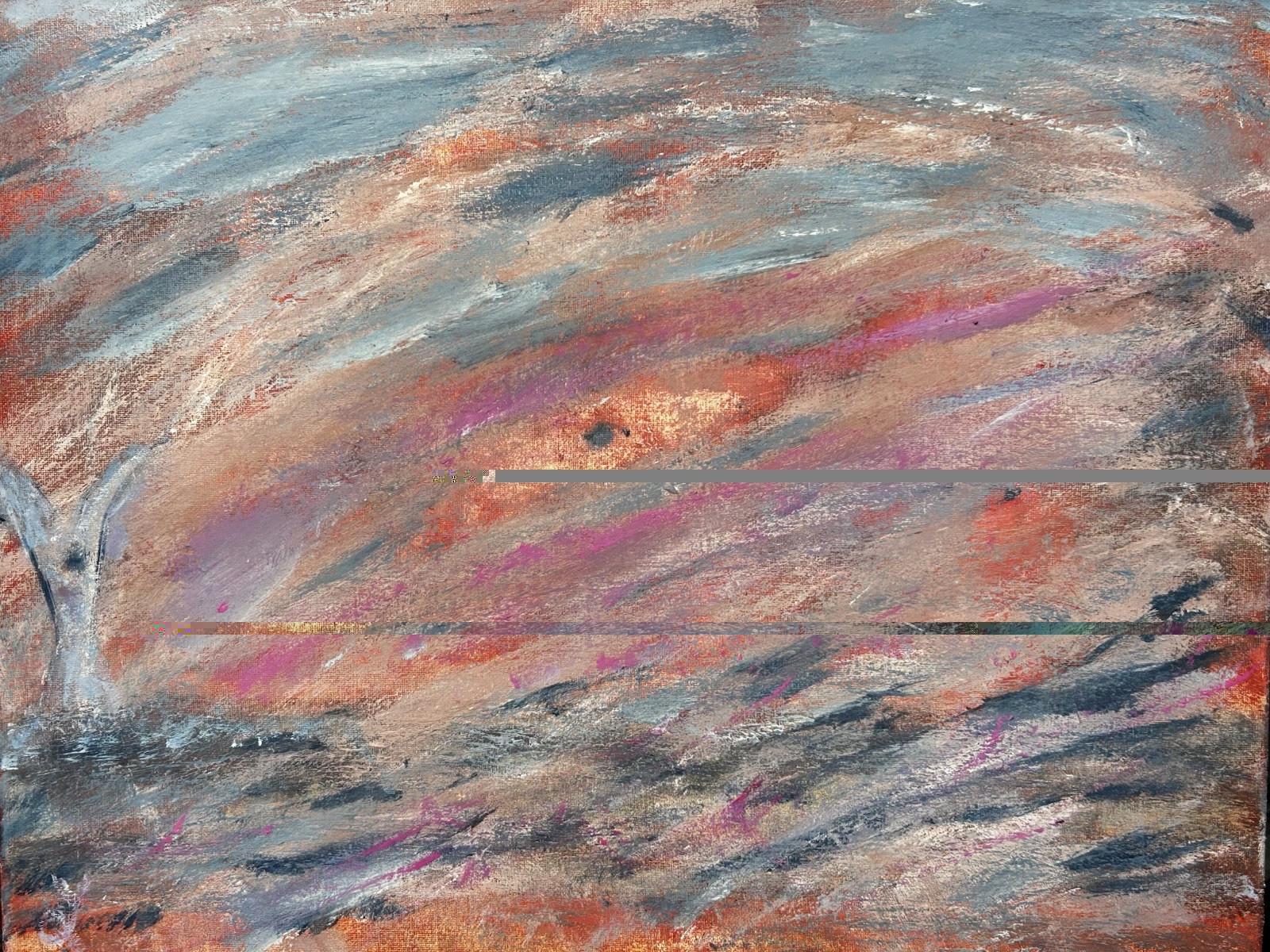 20 X 16 Oil On Canvas OOAK “Heaven And Hell” Artist Thomas Levi