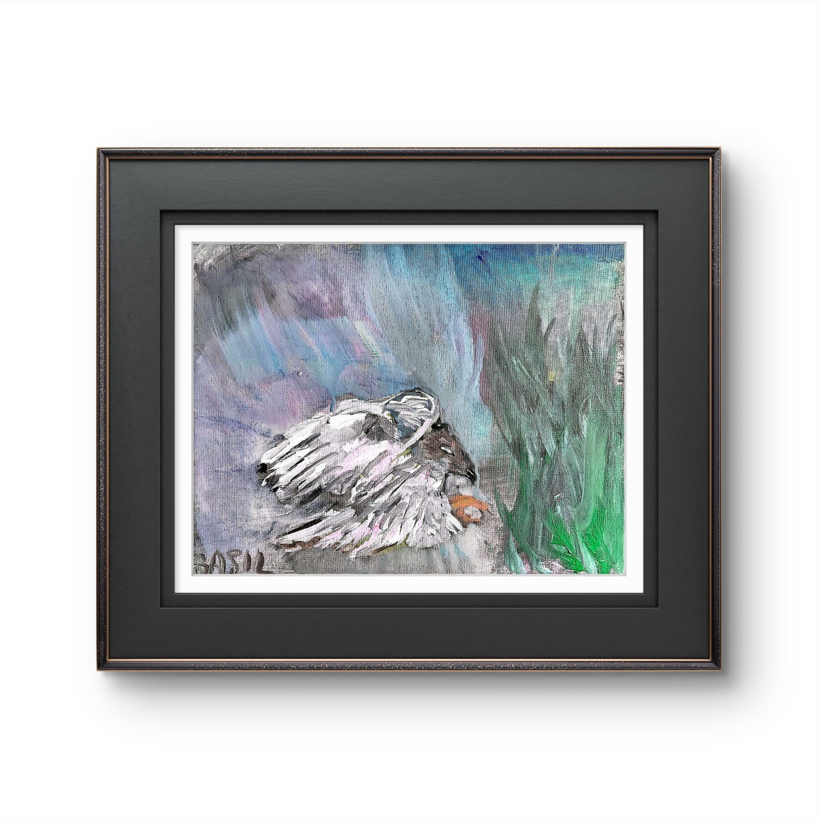 Hawk Attack Original Expressionism Acrylic Abstract Canvas