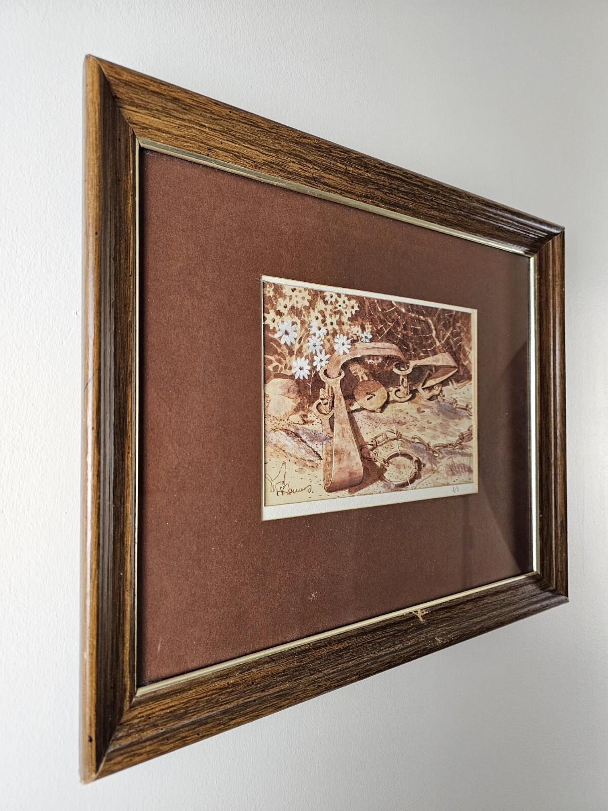 Vintage Original Signed Harry Remus Watercolor Painting 16×13 Framed Fine Art