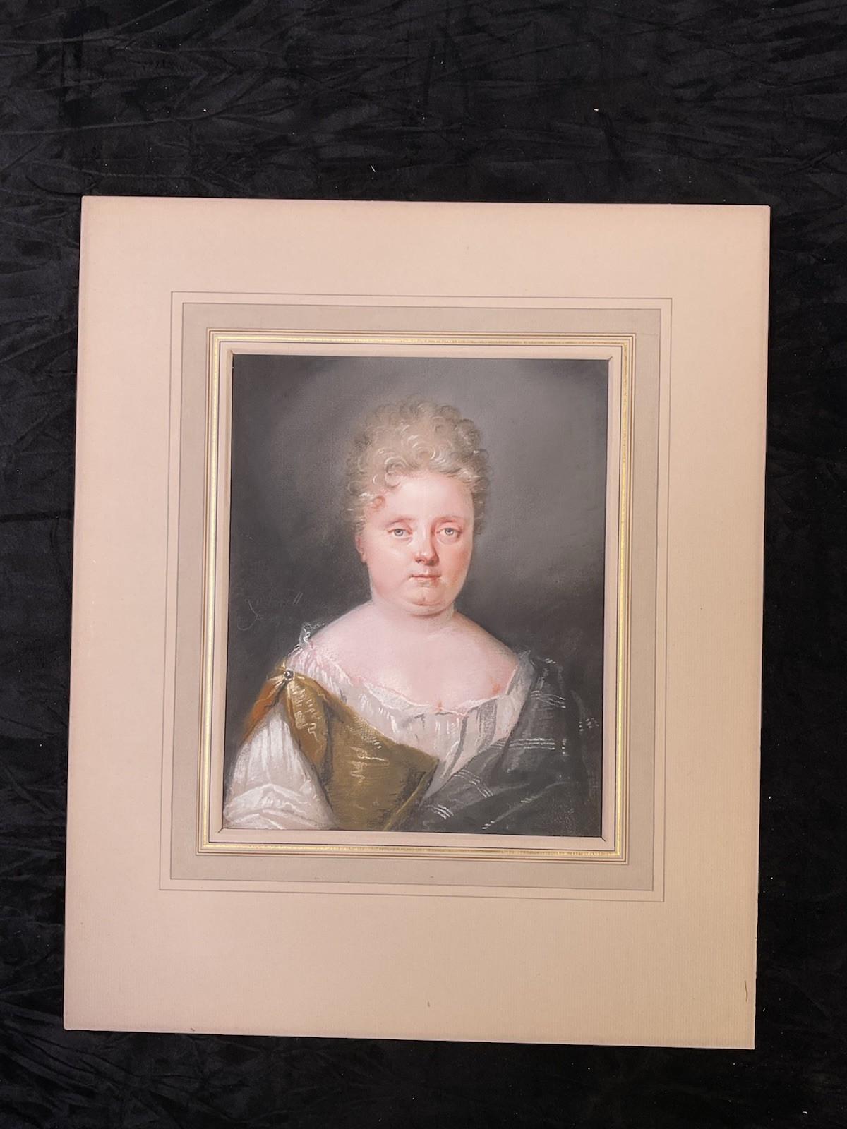 Important Pair Antique Pastels Attributed Edward Luttrell (1650–1724)