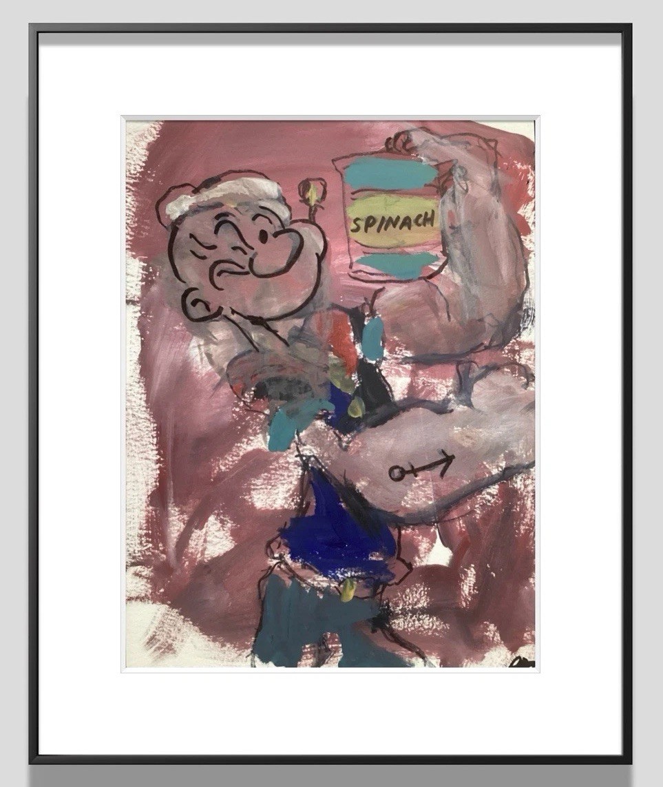 PDQ Artist Original Paintings Pop Art Cartoon Character Acrylic 9×12 Paper