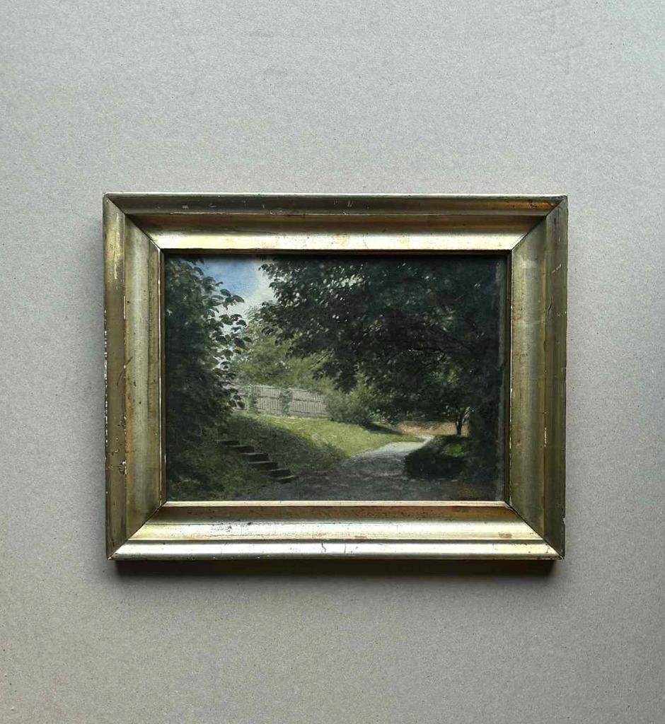 Wenzel Noltsch (Austrian, 1835) Garden of Walkendorf Castle. ca, 1850. COA