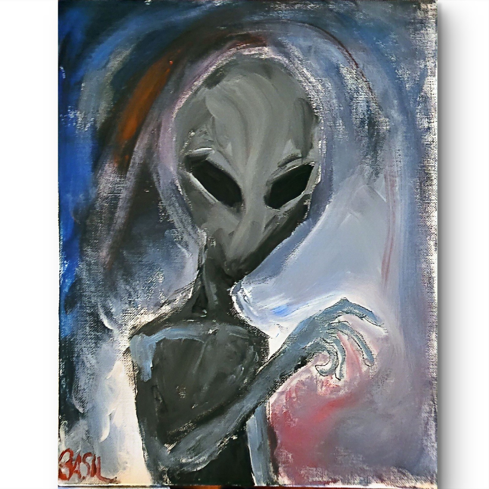 The Gray Unique Abstract Expressionism Wall Art Canvas Board 11×14