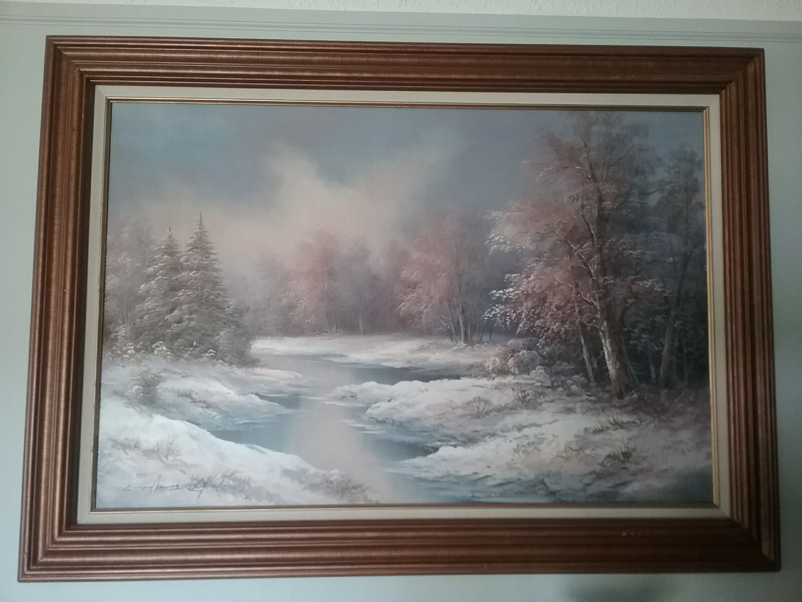 Original L. Harding Oil On Canvas Painting. 43″ x 30″