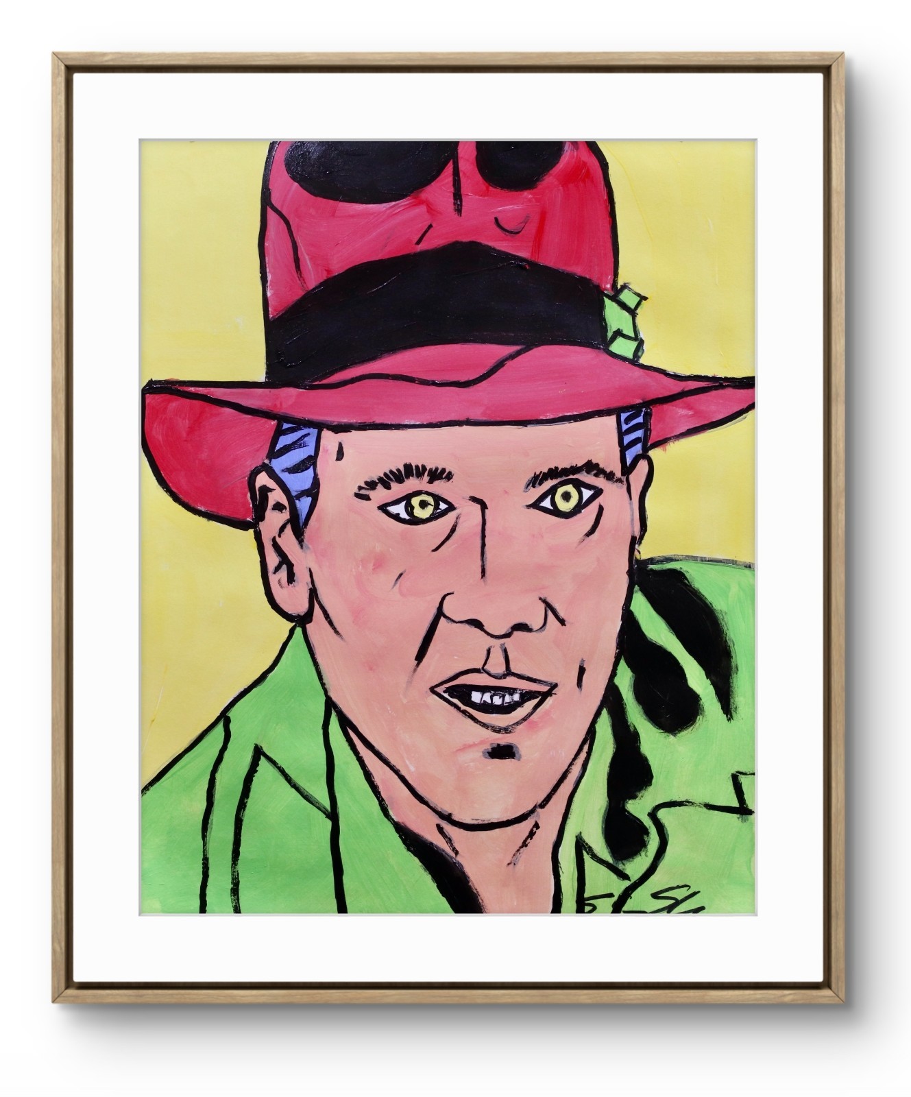 ShawNshawN Original painting 11×14 paper Indiana Jones archeology art