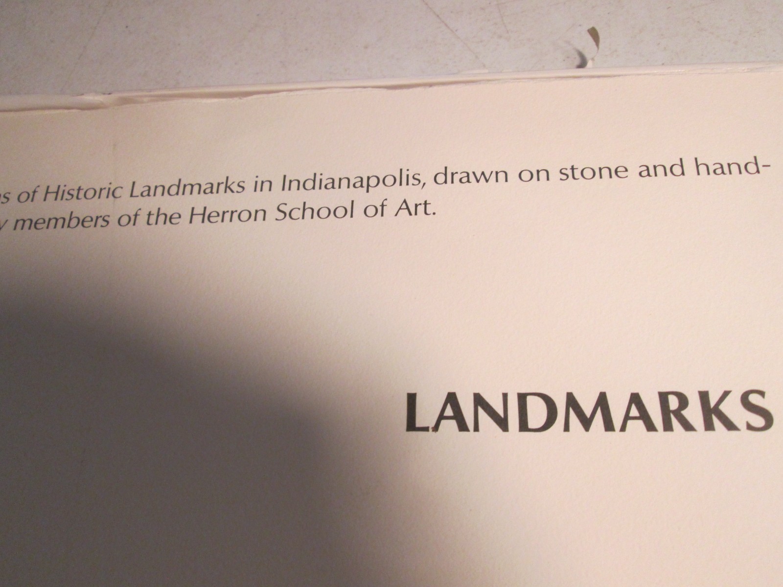 Ltd Edt 8 Pc Litho Pencil Signed Landmarks II Historic Indianapolis 15″ X 21″