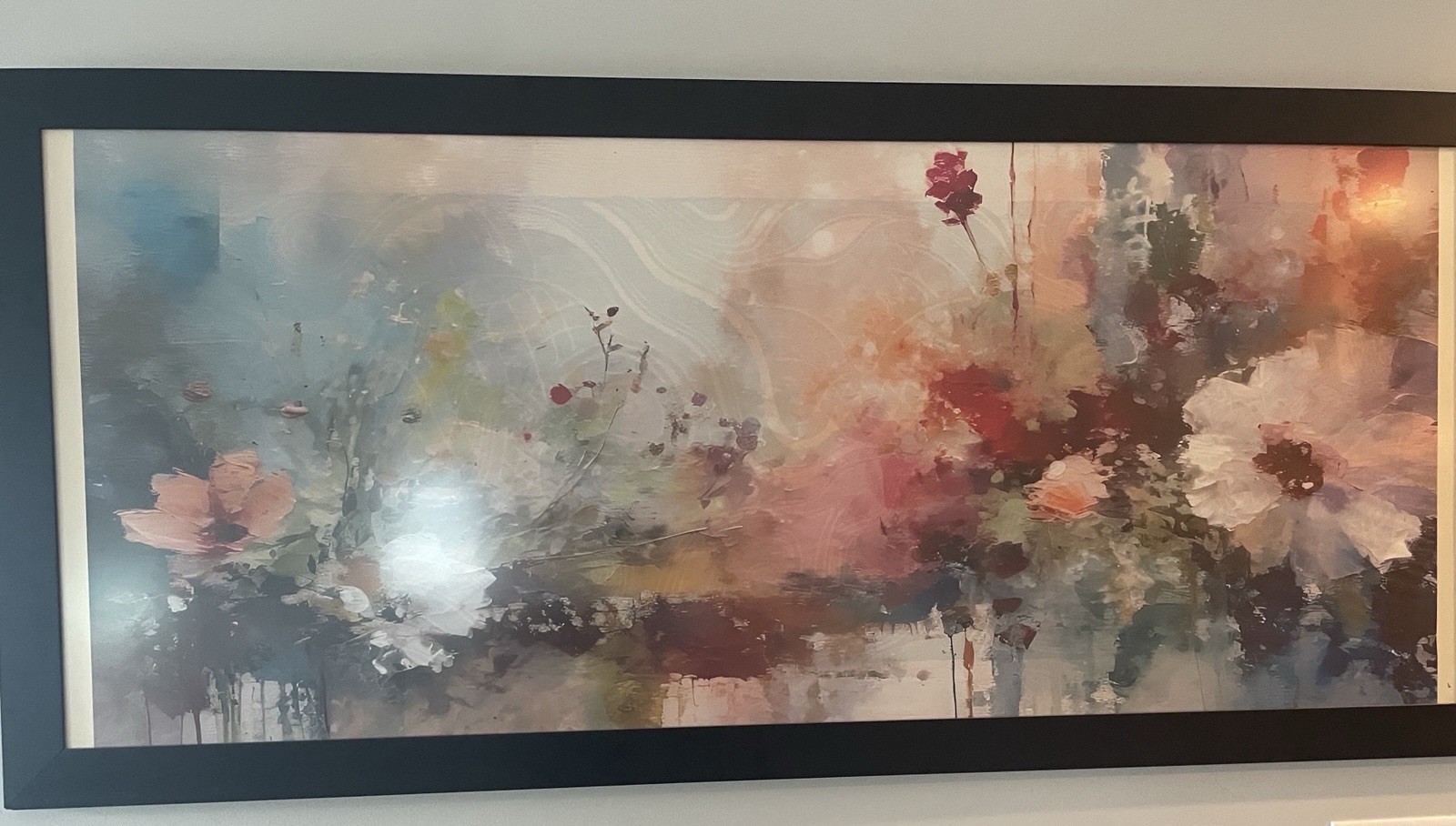 Art Floral Canvas 25 X 57. Canvas Only. No Frame. #home Decor #wall Art #sports
