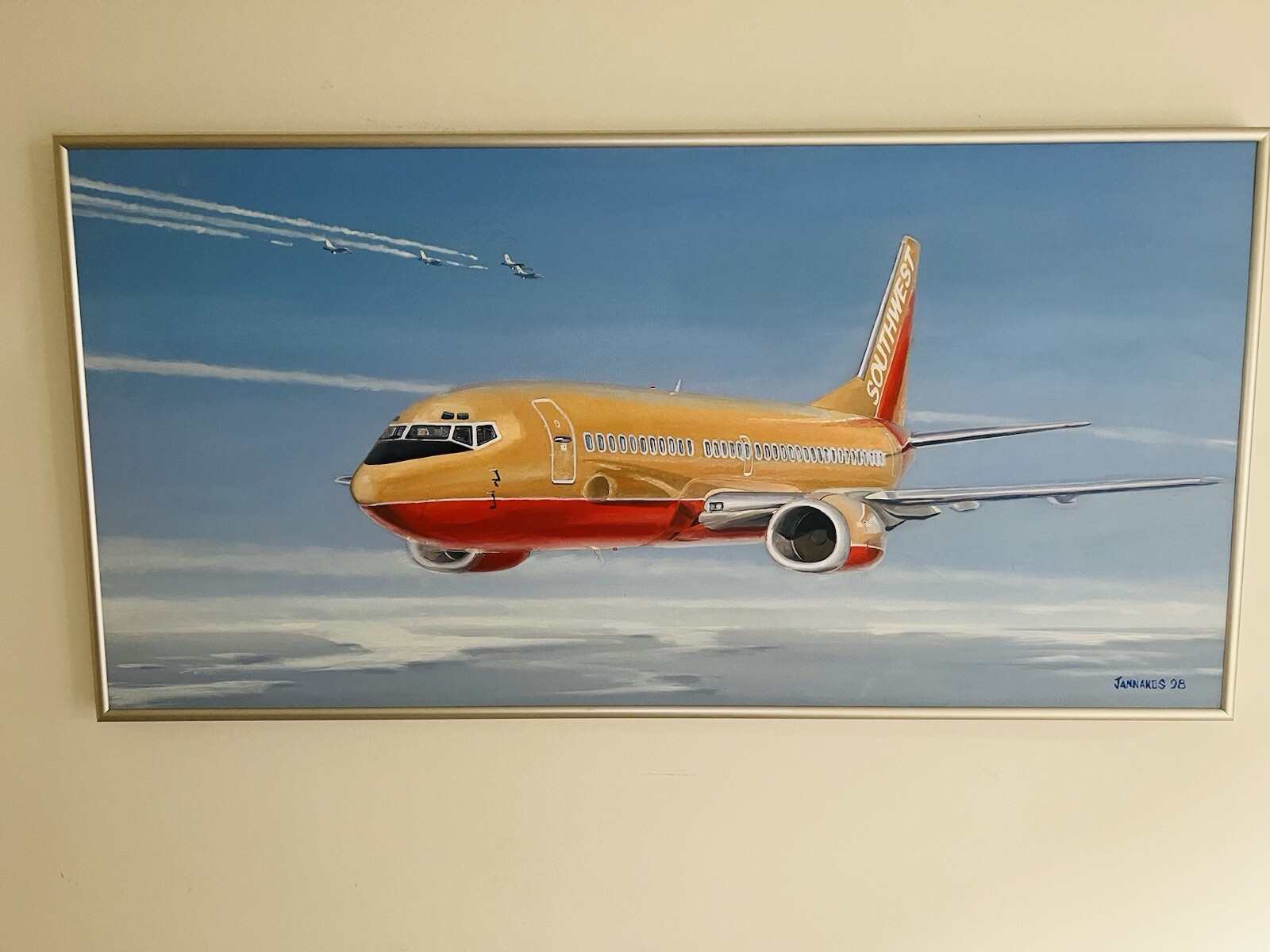Southwest 737 Over Texas By Mark Jannakos 98