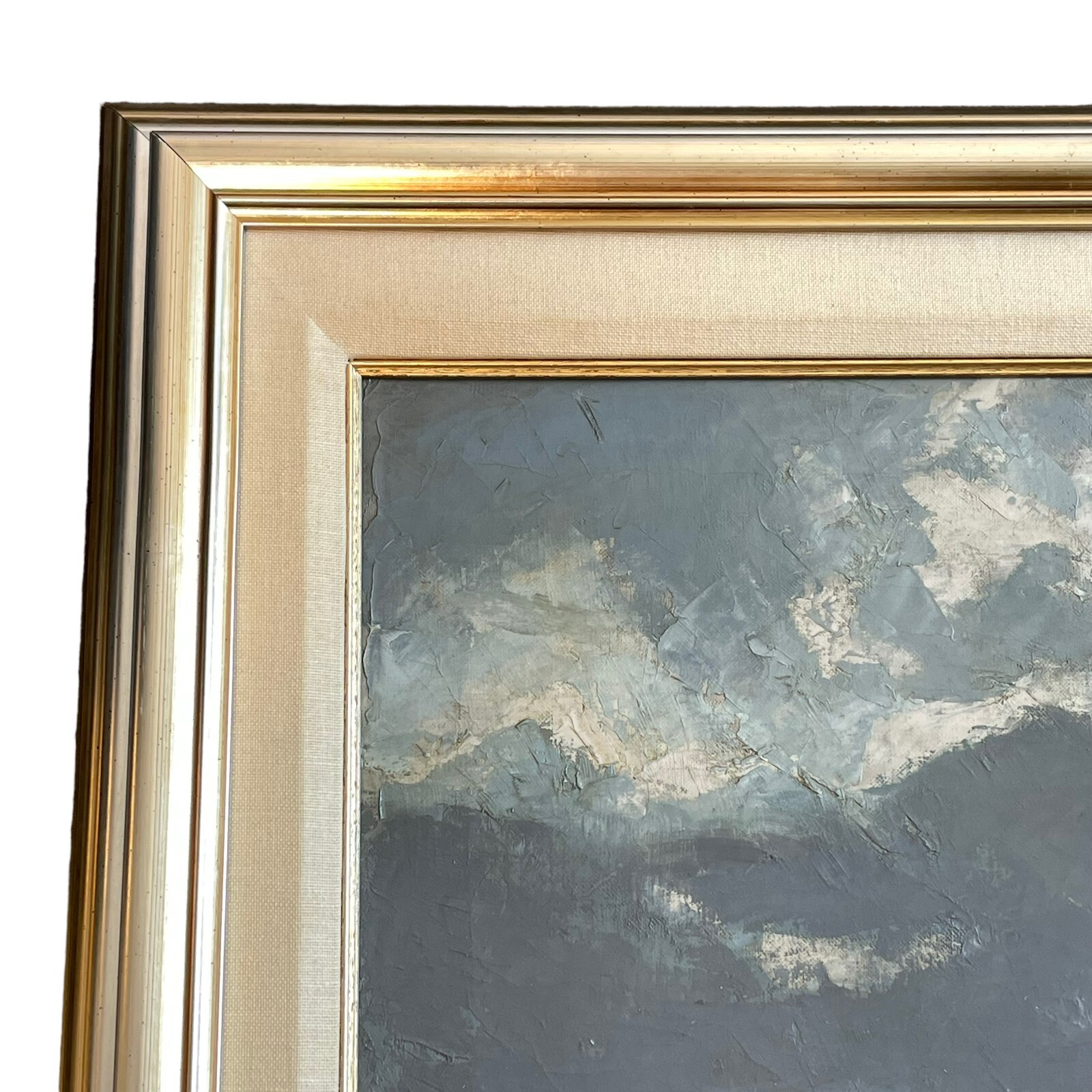 Frederic Tellander Water Waves Original Oil Painting 37 1/2″H x 43 1/2″W
