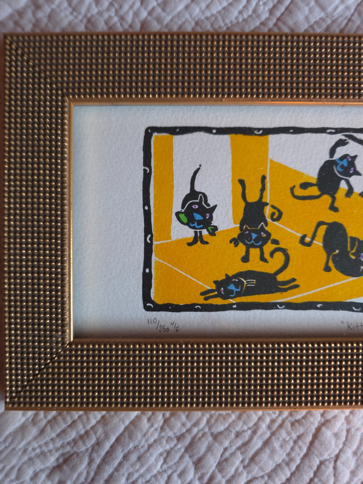 «Kitty Corner» Original Artwork By Sa Boothroyd ’99 Letter to Buyer From Sa