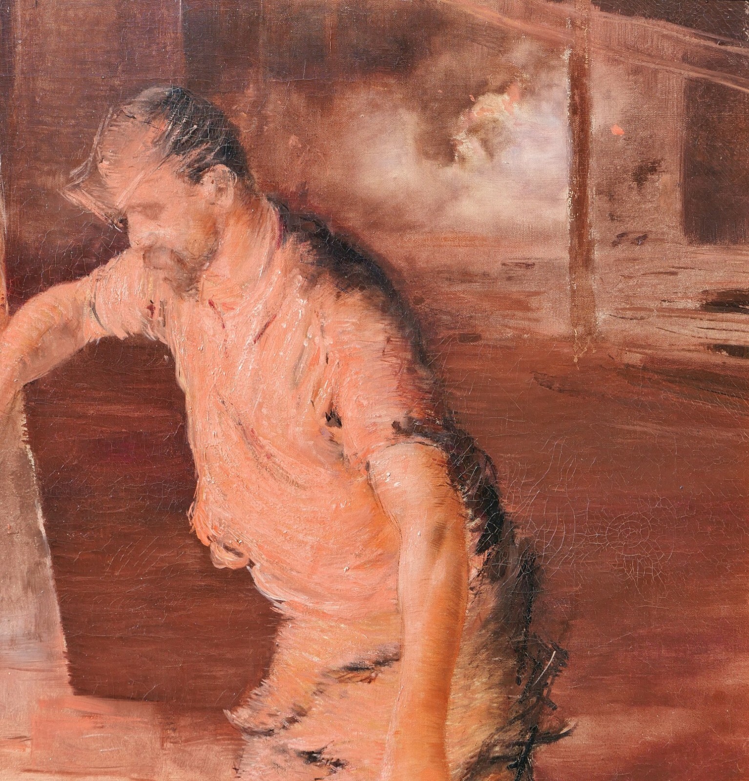 Lucien Jonas, Painting, Industry, Furnace, Foundry, Realism, Worker, Factory