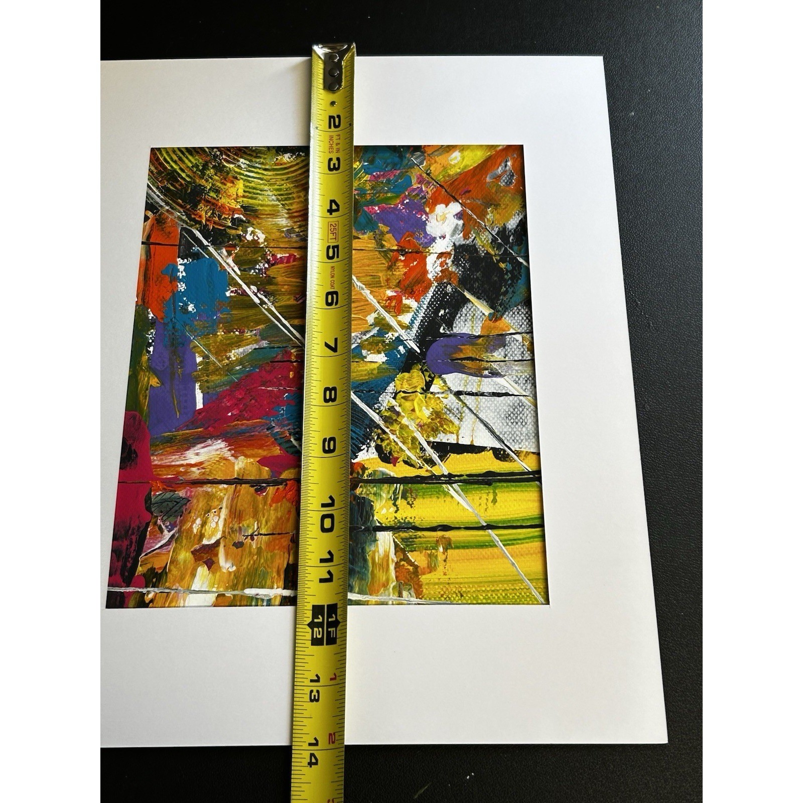 Jodiann Post Paper Painting Acrylic Modern Art Matte Abstract Titled Vertigo