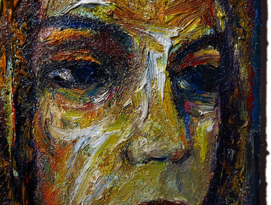 ORIGINAL OIL PAINTING VINTAGE█GIRL EXPRESSIONIST█ART ABSTRACT 2026 YOUNG WOMAN