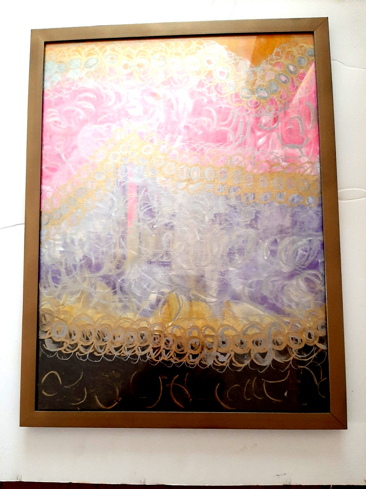 YARN – Original Modern Abstract Art, Acrylic Painting on Canvas.