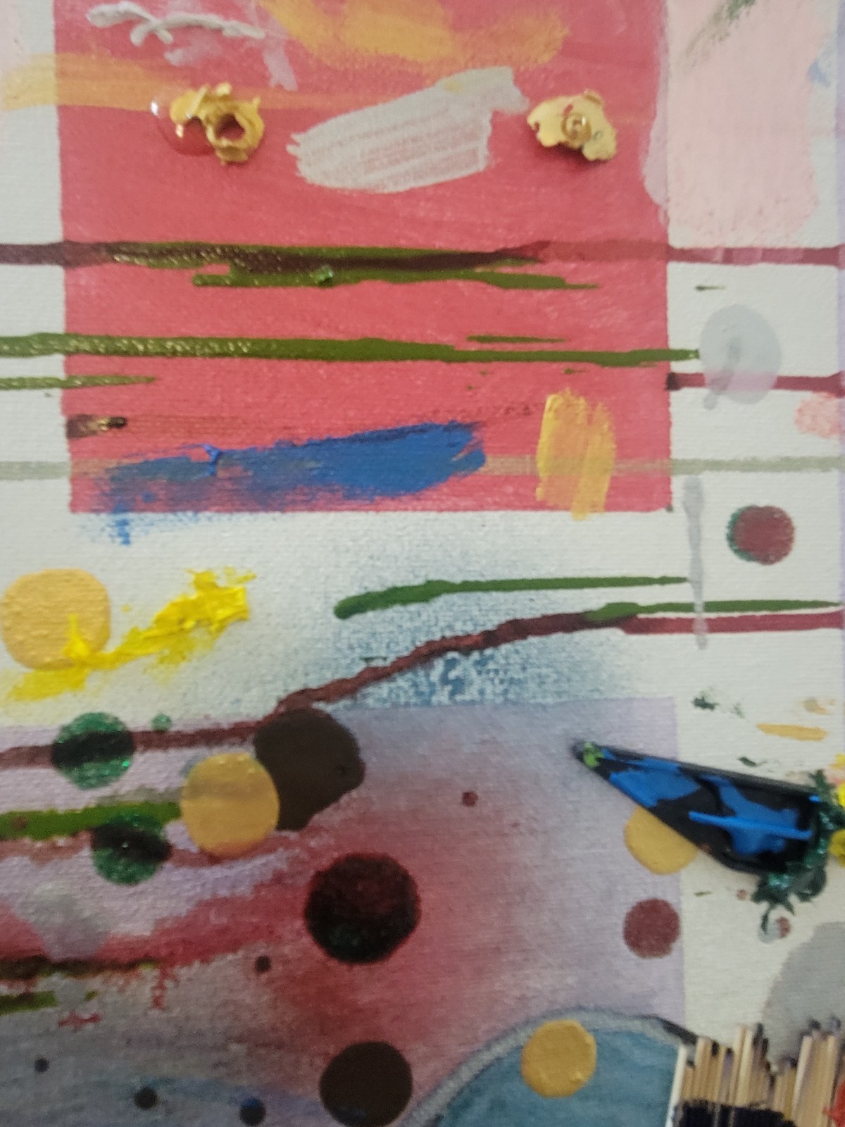 Handmade OOAK Ultra Contemporary 24×48 Acrylic 3D Painting On Stretched Canvas