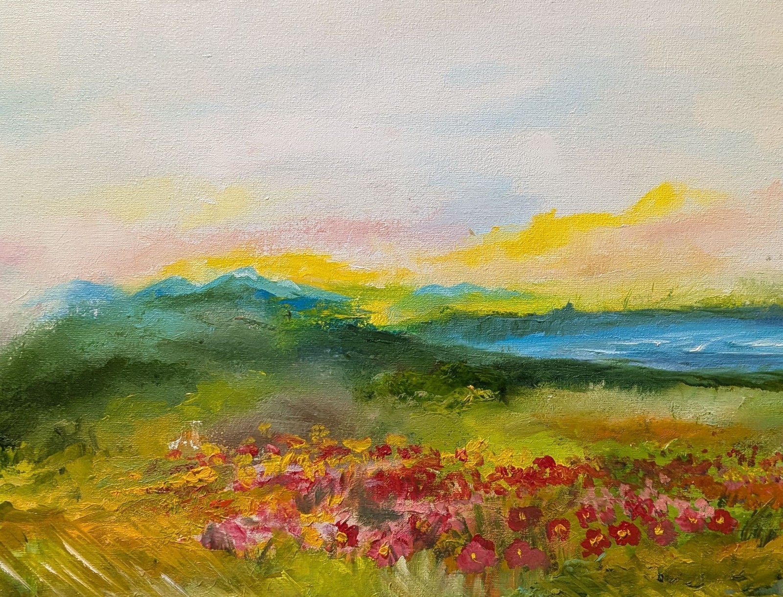 art 729 original painting oil on canvas 40×60 cm (15.74×23.62 in) – Landscape