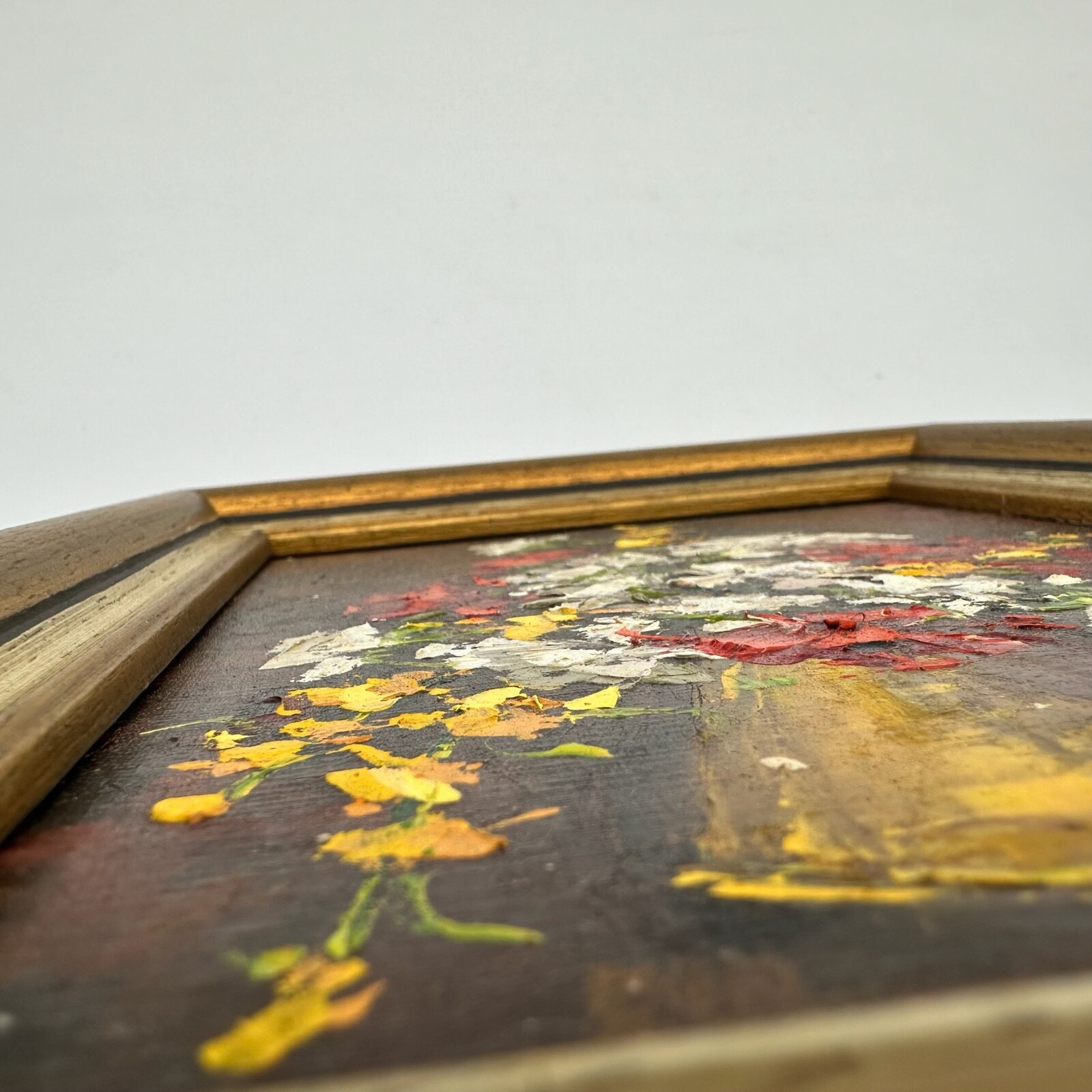 Vintage Oil Painting Floral Bouqet Signed and in Frame P.J. Barbieri