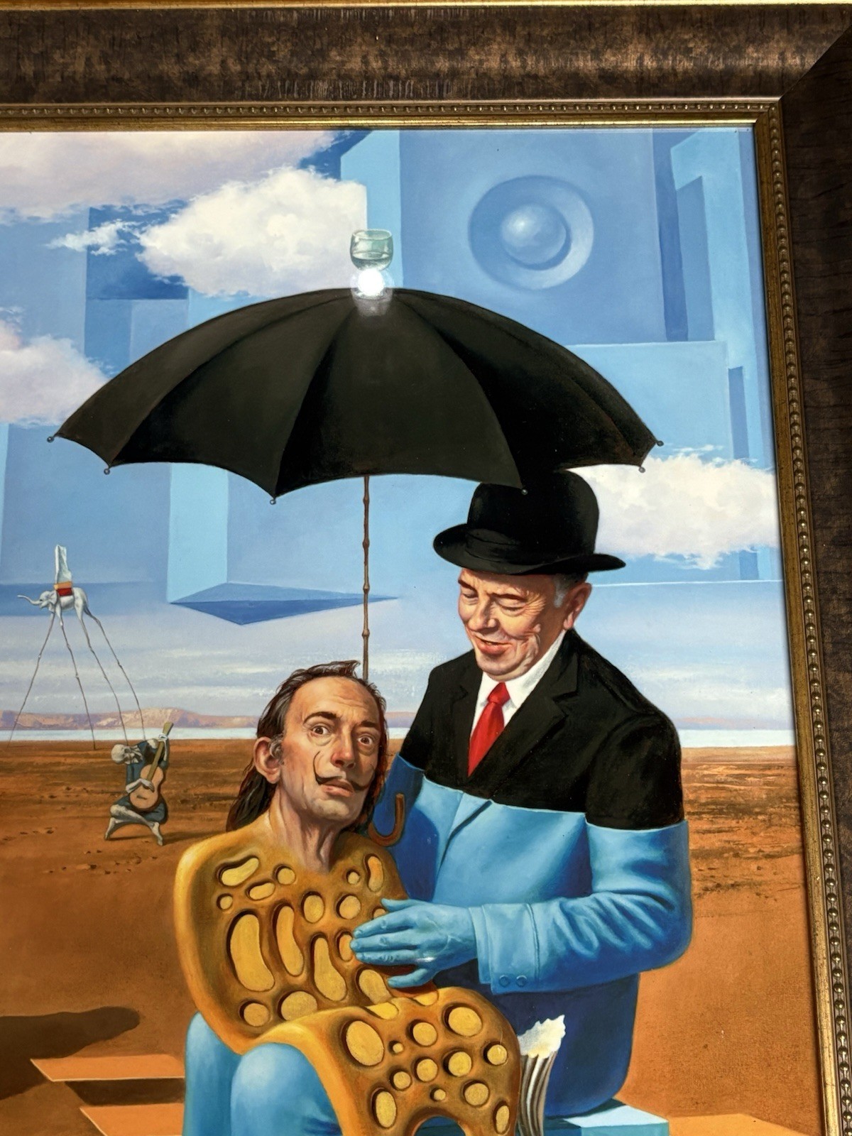 Michael Cheval Aluminum Through Dye Sublimation «Lullaby of Uncle Magritte»