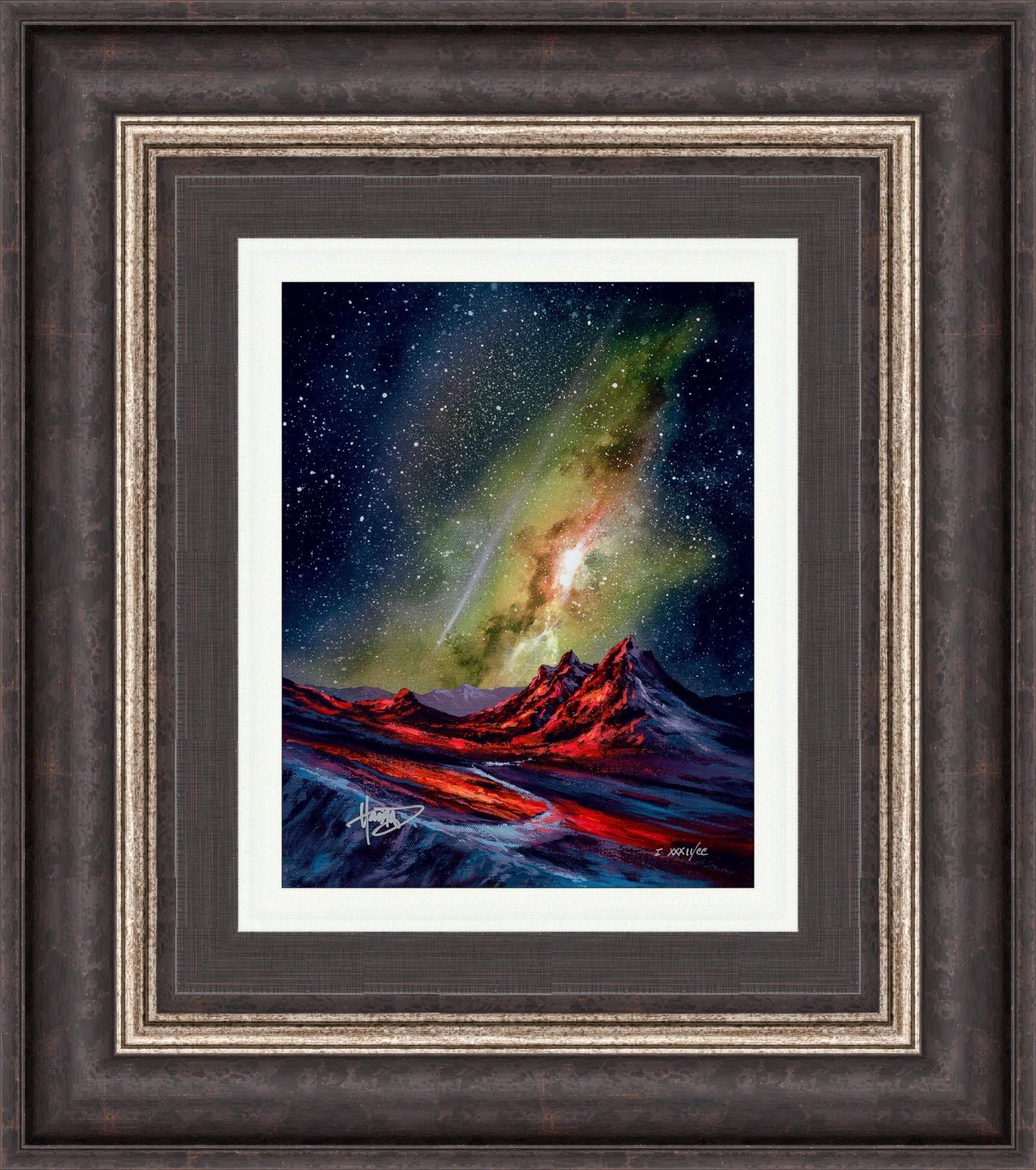 NEW ASHTON HOWARD «Mountain Study 6» on Dye-Sublimation on Aluminum Signed-COA