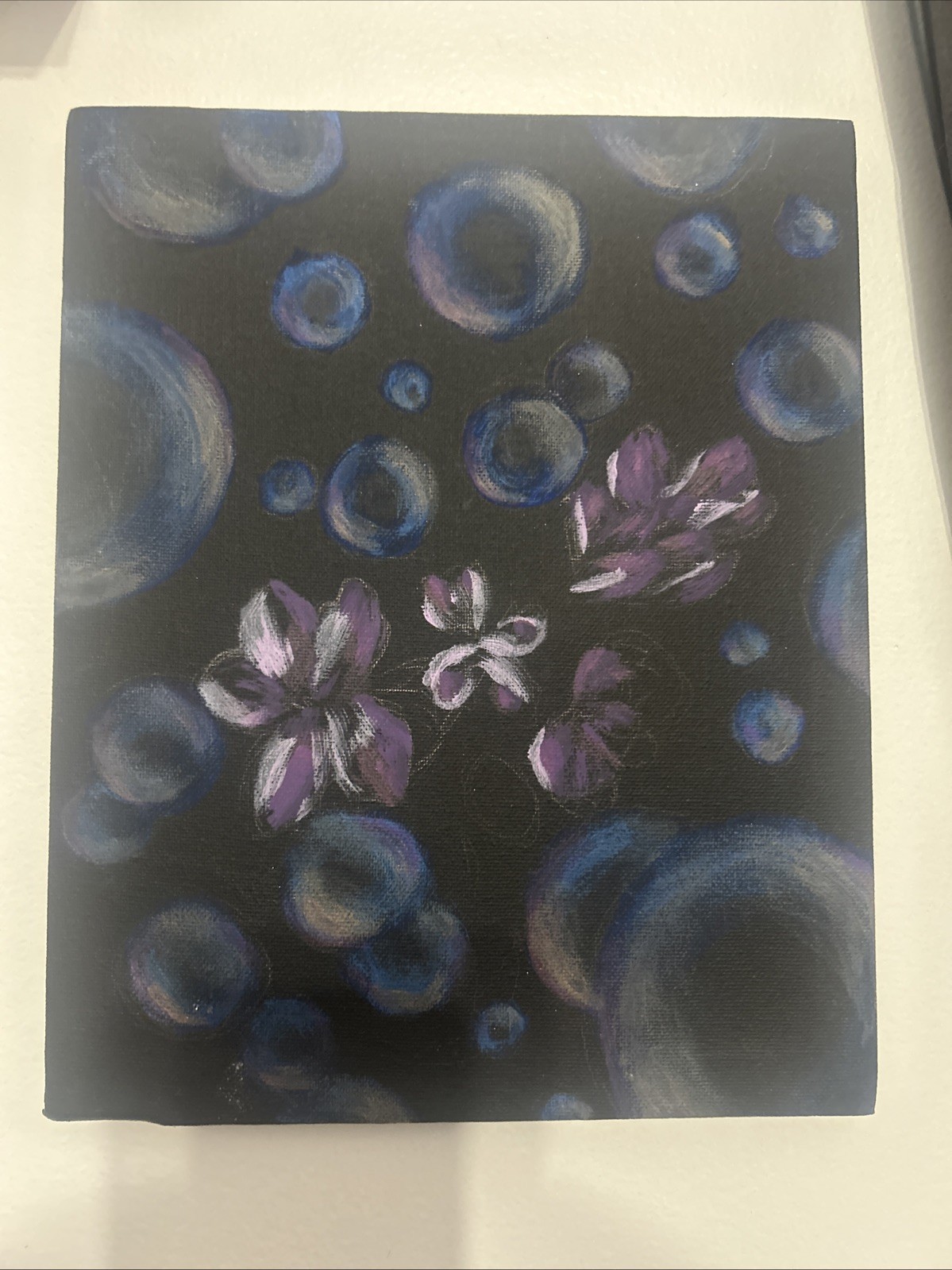 Bubble Garden Original Acrylic Painting by Lilyanna Samona Venigas-McVeigh