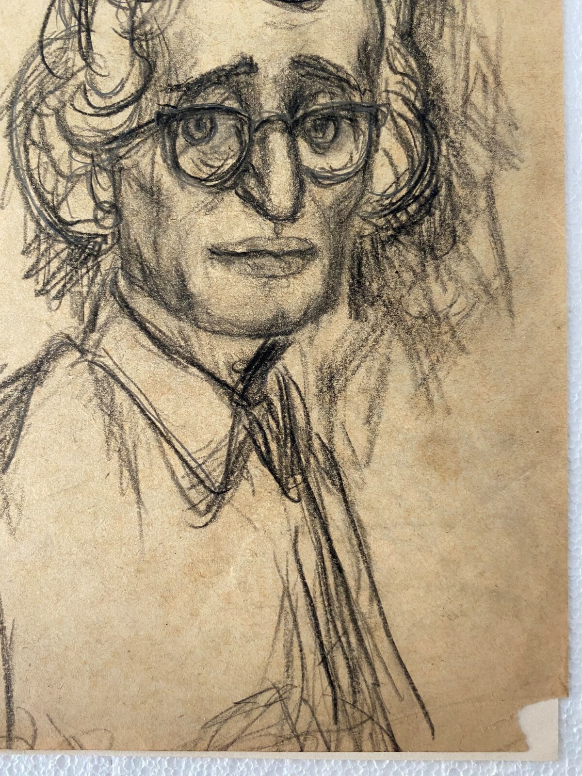 Juan David. Caricature. Untitled, circa 1958. Graphite on paper. Original art