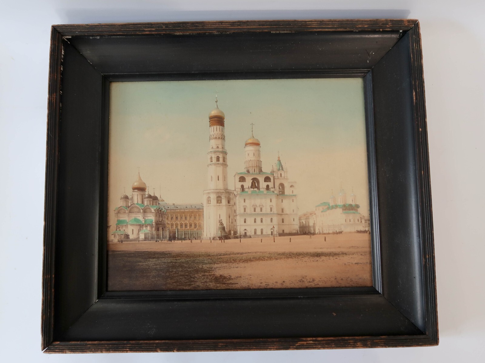 Antique Mixed Art / Painting – The Kremlin of Moscow Russia