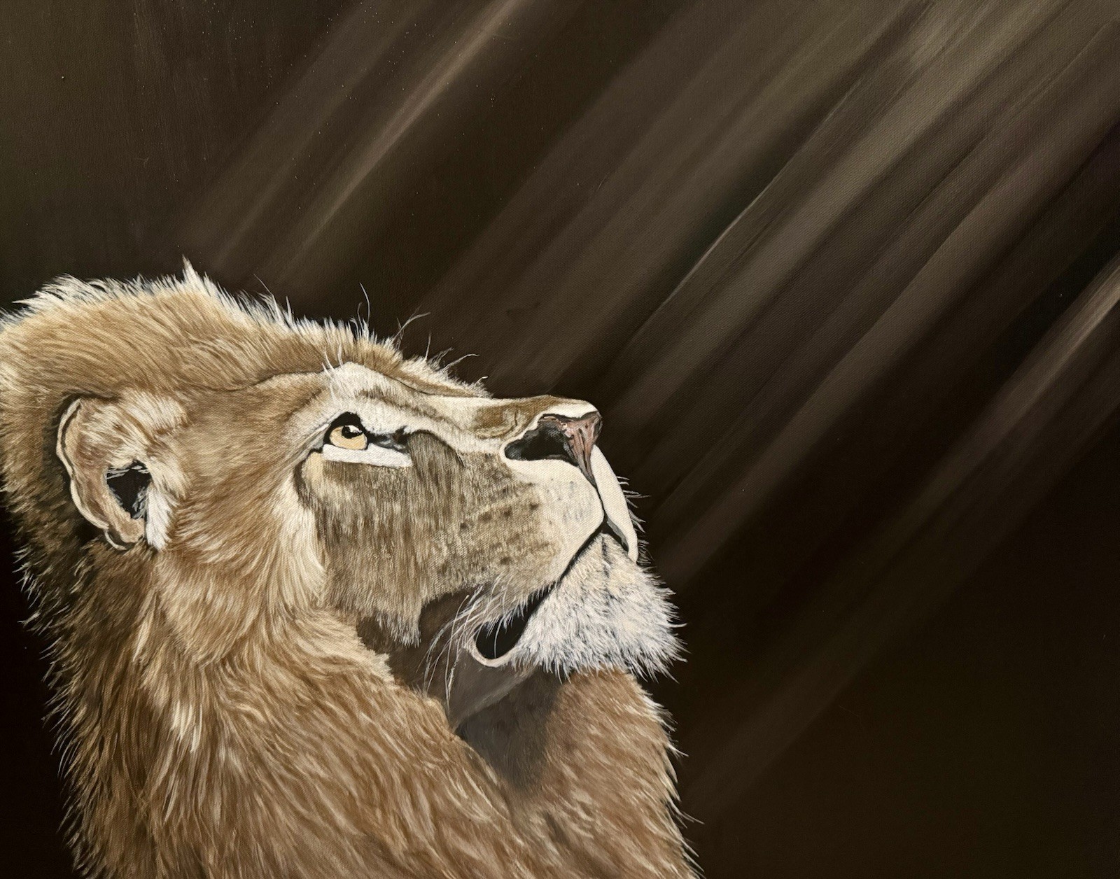 Lion Of Juda Original Canvas Painting By Arkansas Artist Leah Smith