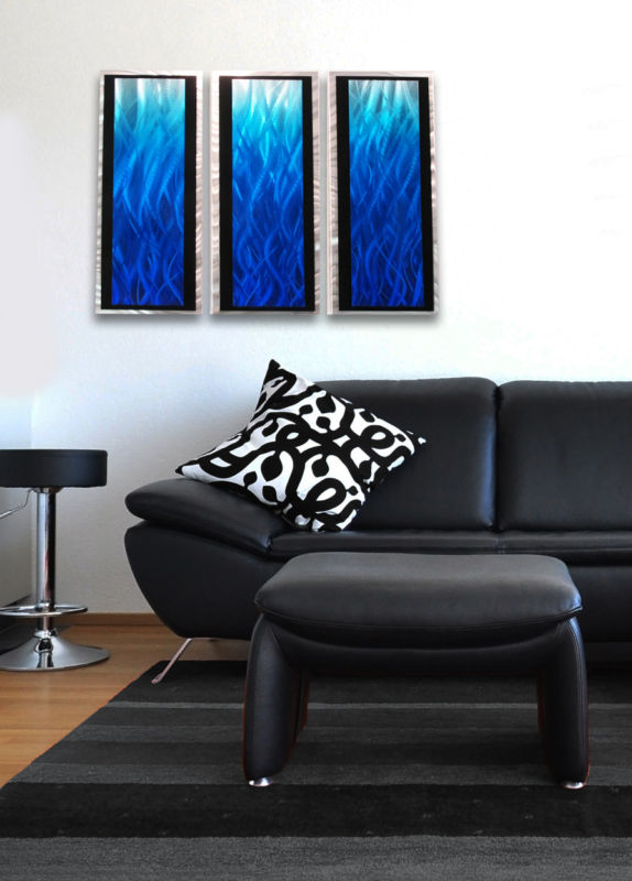 Modern Abstract Metal Wall Art Painting Sculpture Home Decor 3D Panels