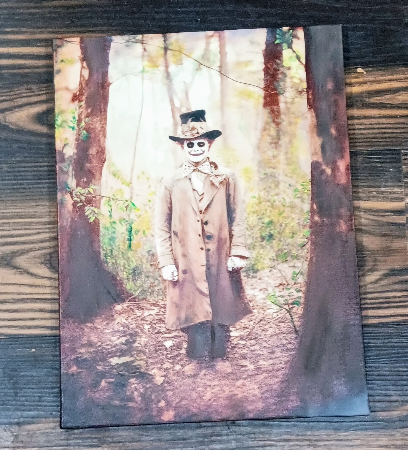 Custom Hand Crafted 15,5 X 11.5 Horror Painting Print- A Self Portrait