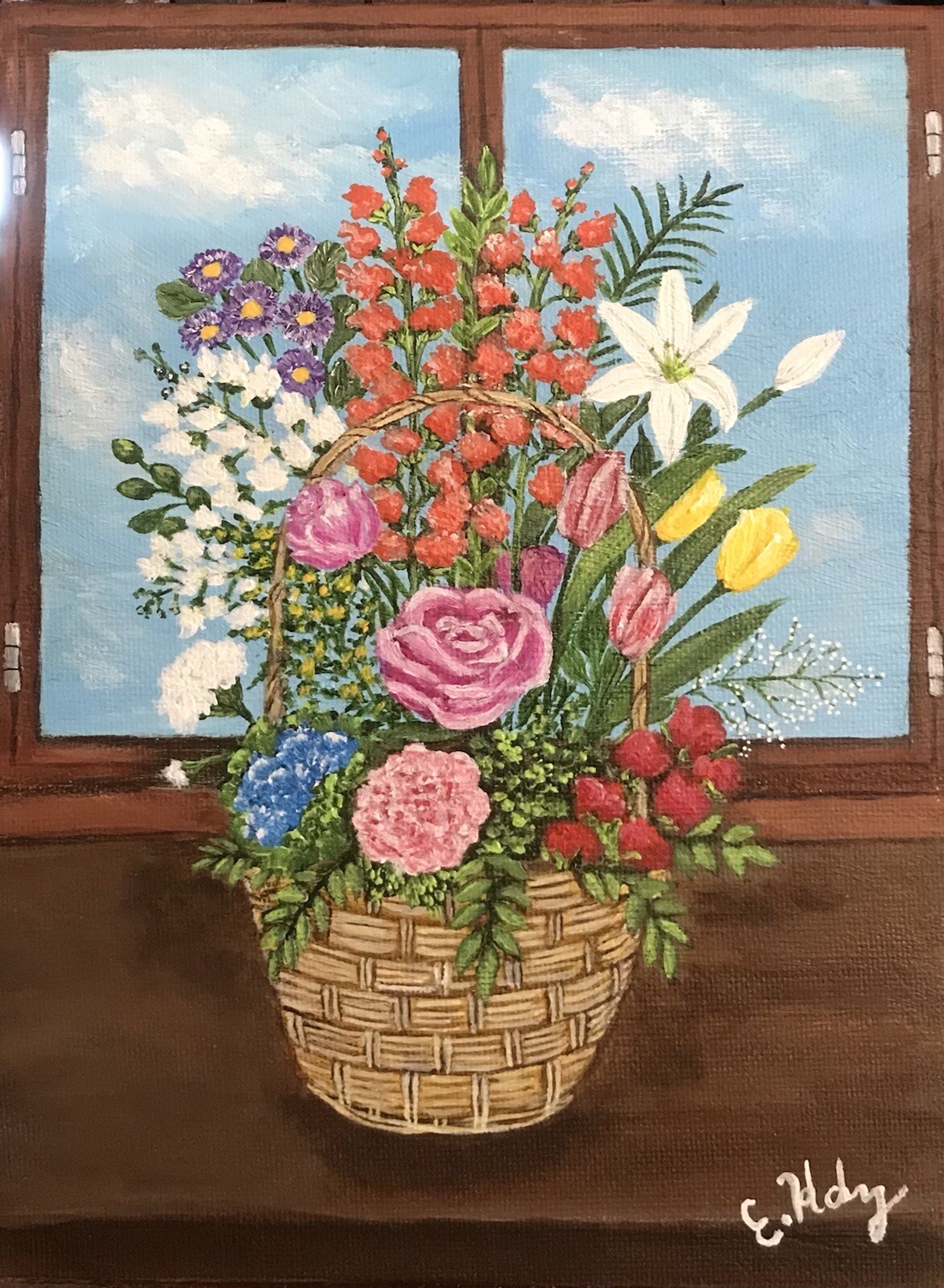 The Flower Basket – 6 X 8