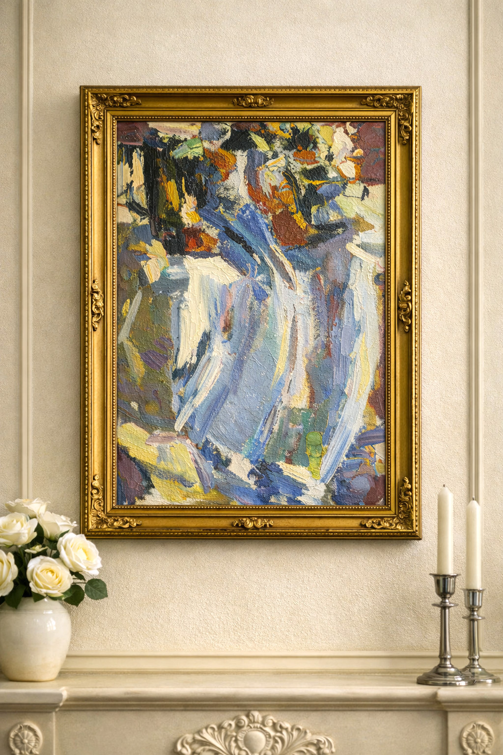 art 360 original oil painting canvas Still Life Art Cultural Decor 16×12 in
