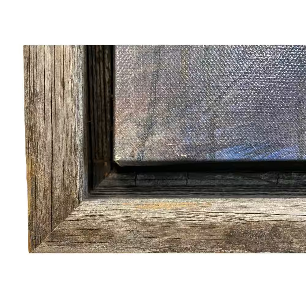 Rustic Canvas Series 24 In. X 36 In. Weathered Gray Floating Frame for Oil Paint