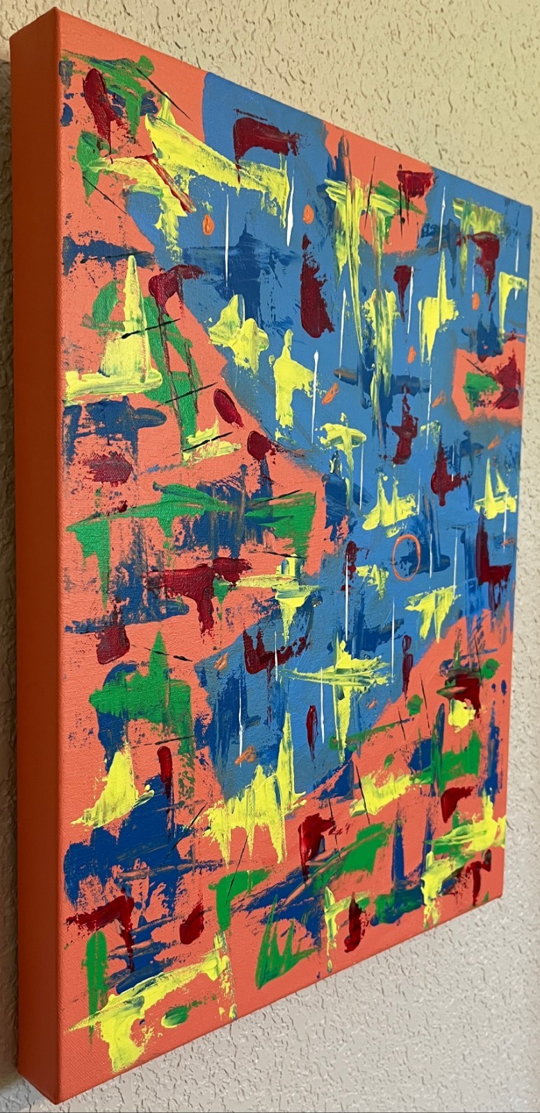 Original Abstract Acrylic Art Painting titled F0529