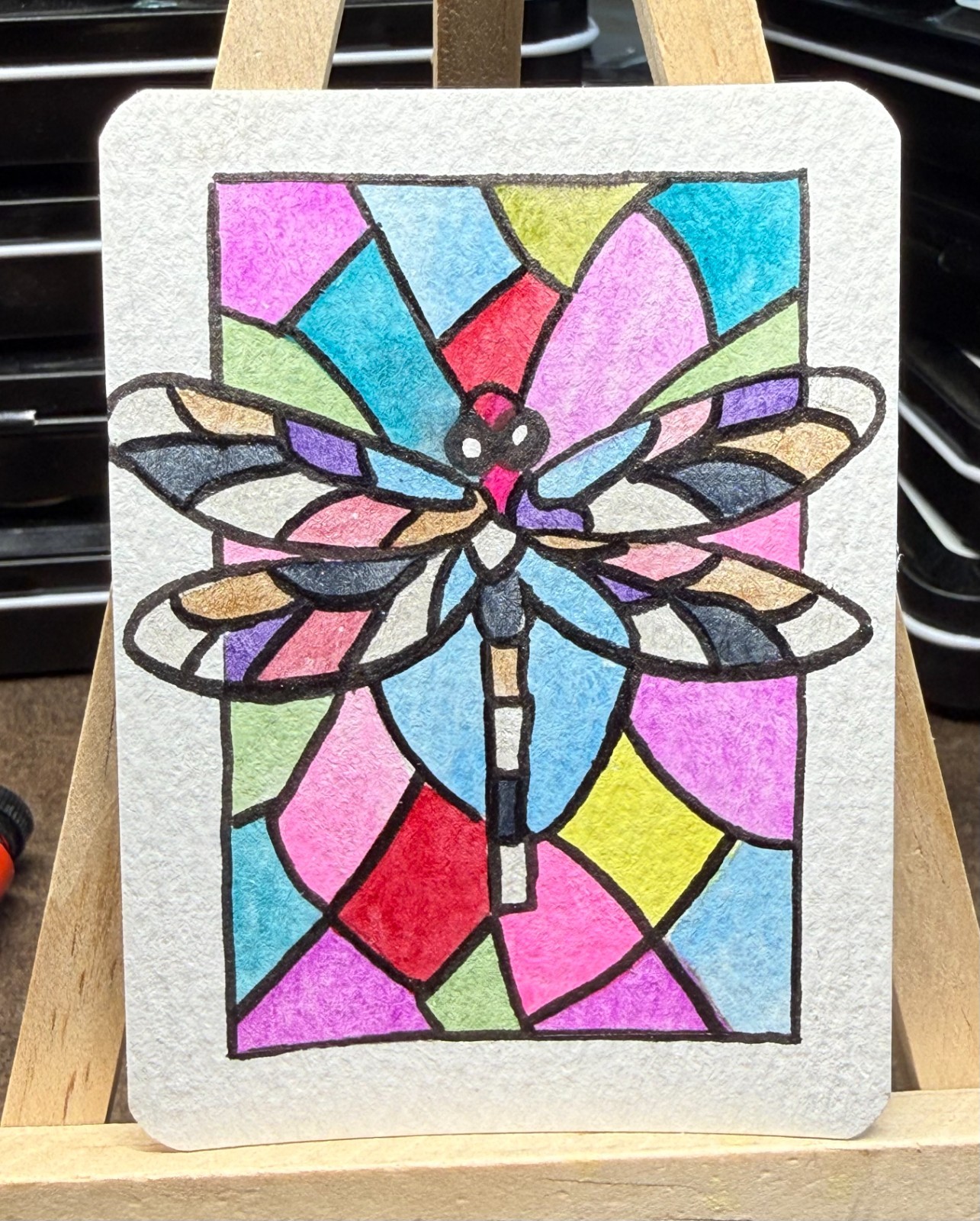 ACEO art cards original handmade watercolor «Butterfly Magic» (Not a Print)