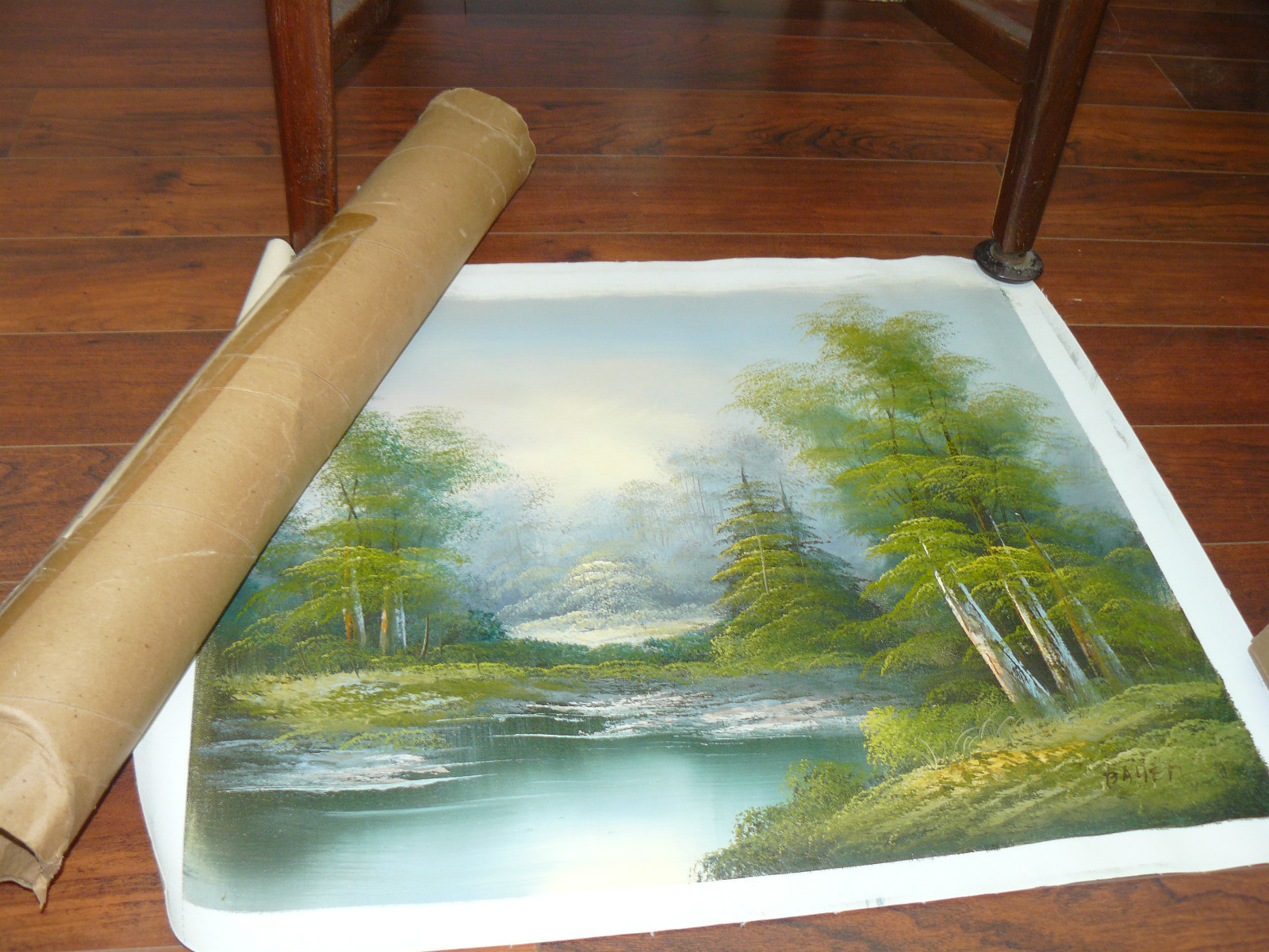 Fine Impressions Original Oil Art Master Gallery Mountain Scene Signed Ballen ?