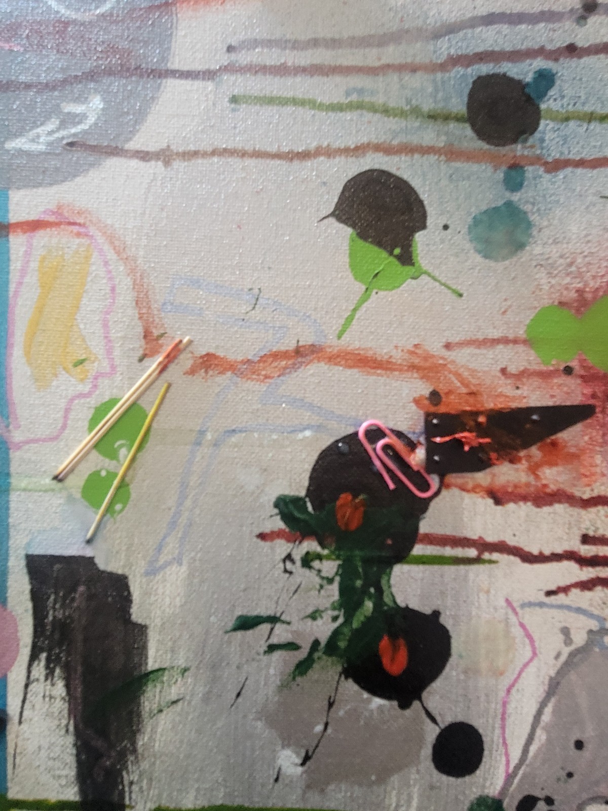 Handmade OOAK Ultra Contemporary 24×48 Acrylic 3D Painting On Stretched Canvas
