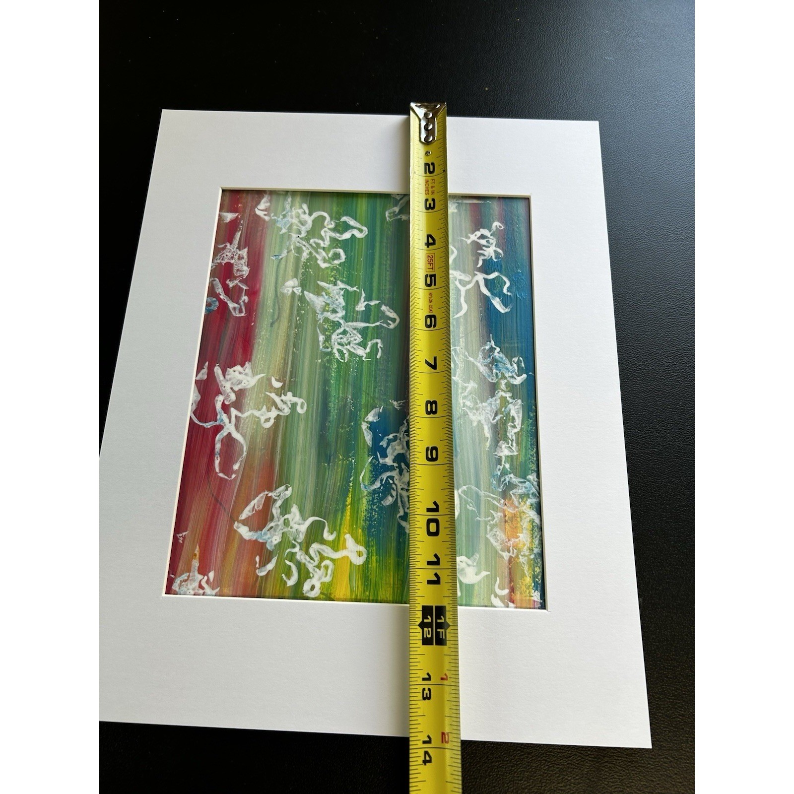 Original 11X14 Abstract Expressionism Wall Art PAPER Titled Colorful Illusions