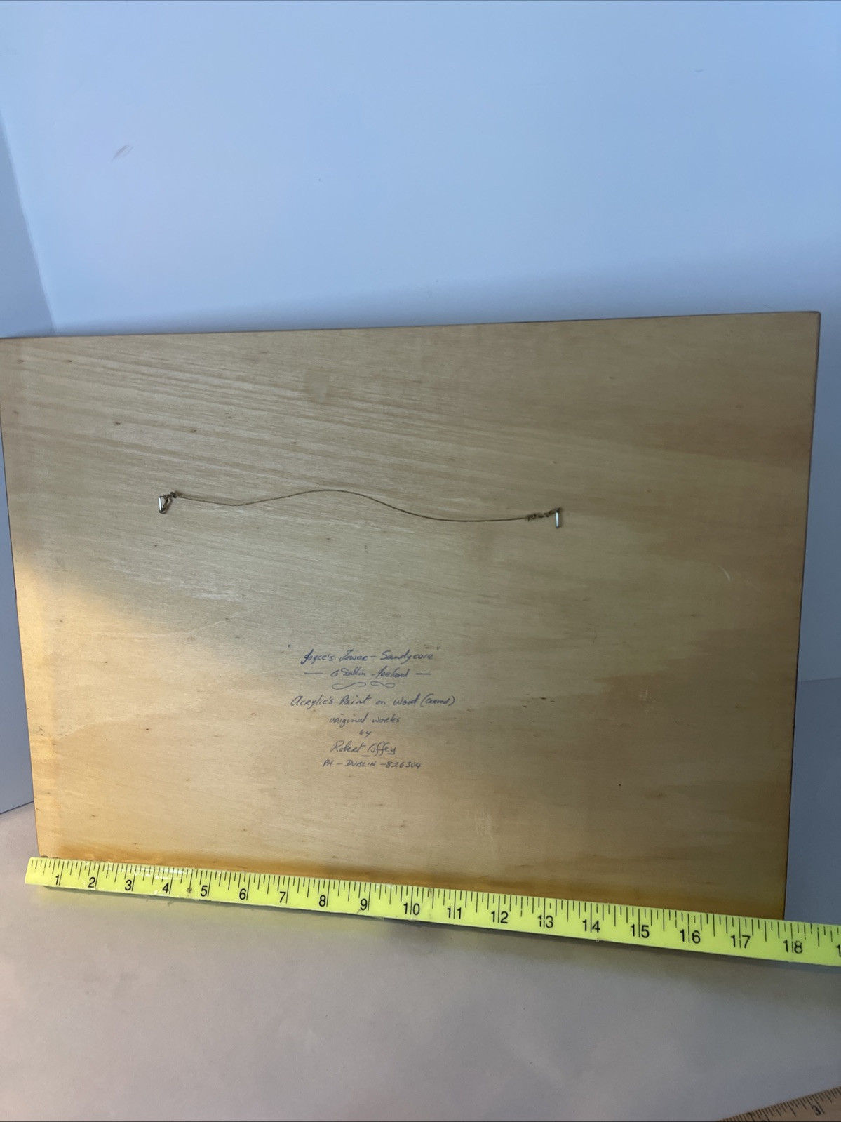 Robert Coffey 3-D Painting “Ayers House Sandycove Ireland” 1984 Signed 18×13”