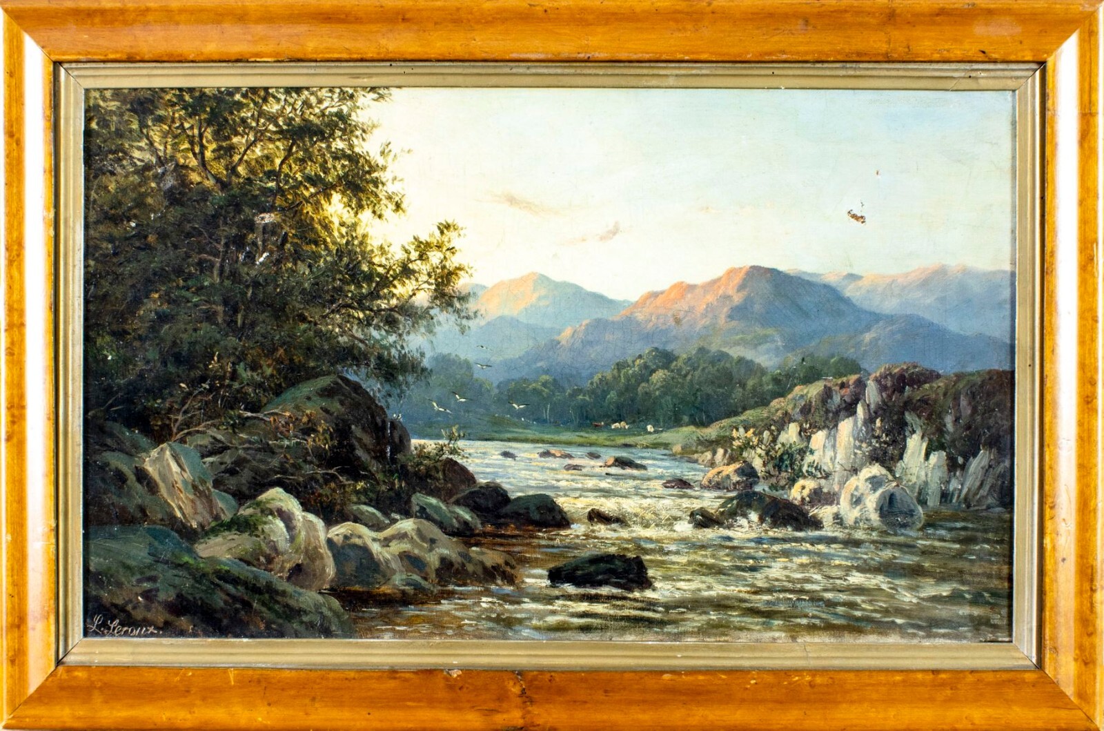 Louis Eugene Leroux (France,1833-1905) oil painting antique 127200