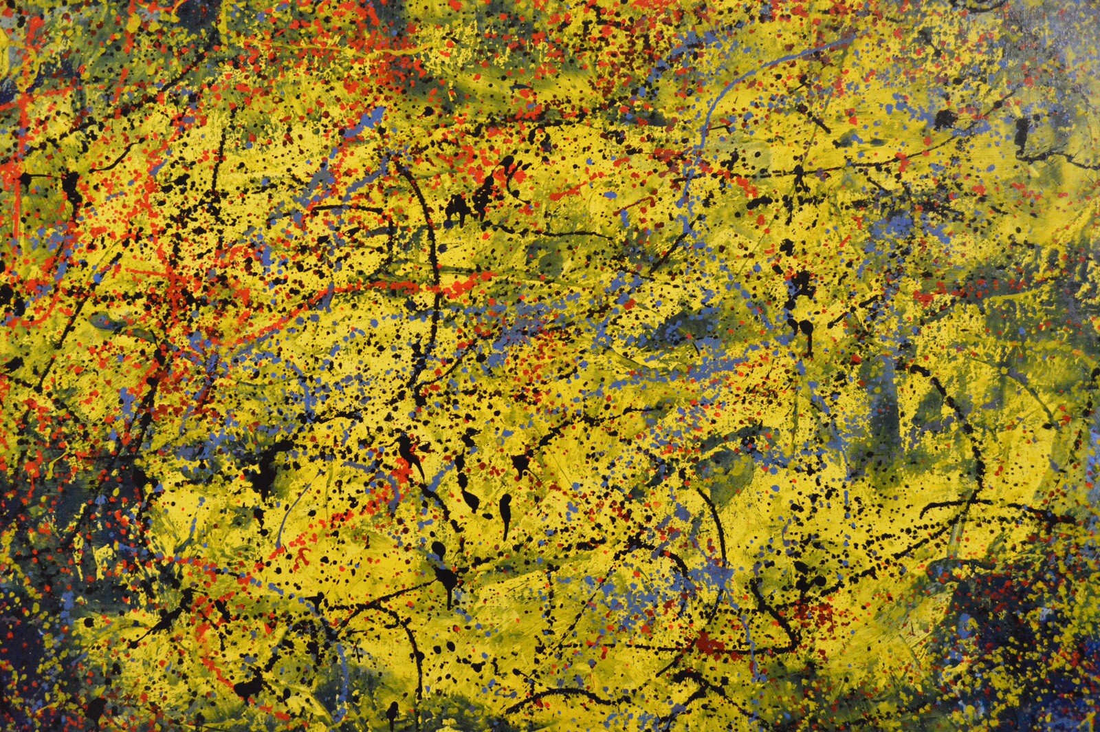 Jackson Pollock style￼ Profession￼al Painting 81” X 62”(6ft 9in)Abstract Modern