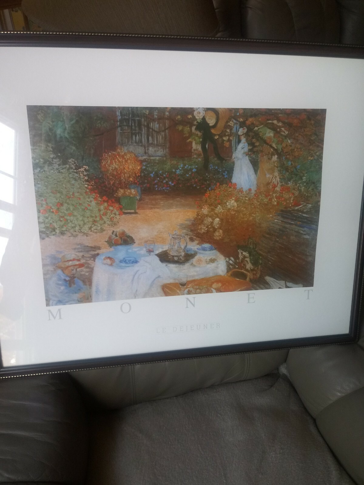 Claude monet oil painting Framed.