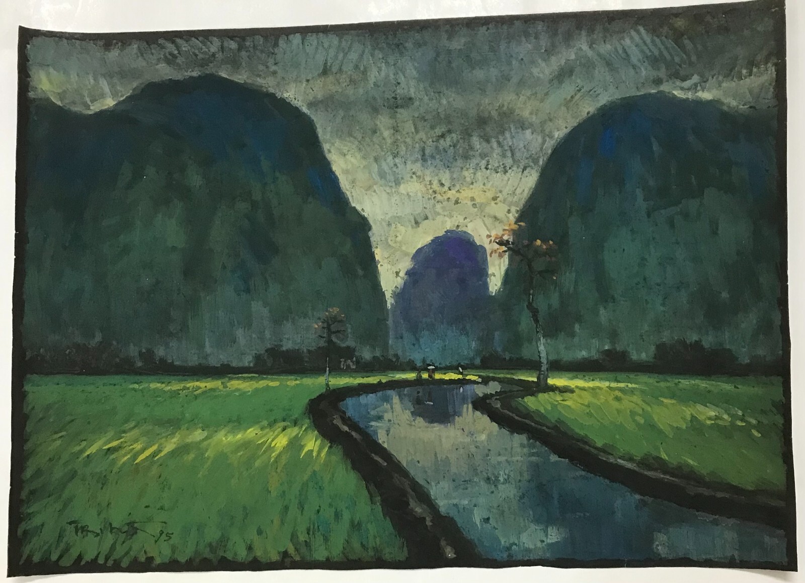 Tran Hoa Vietnamese landscape #2 original Art In Heart