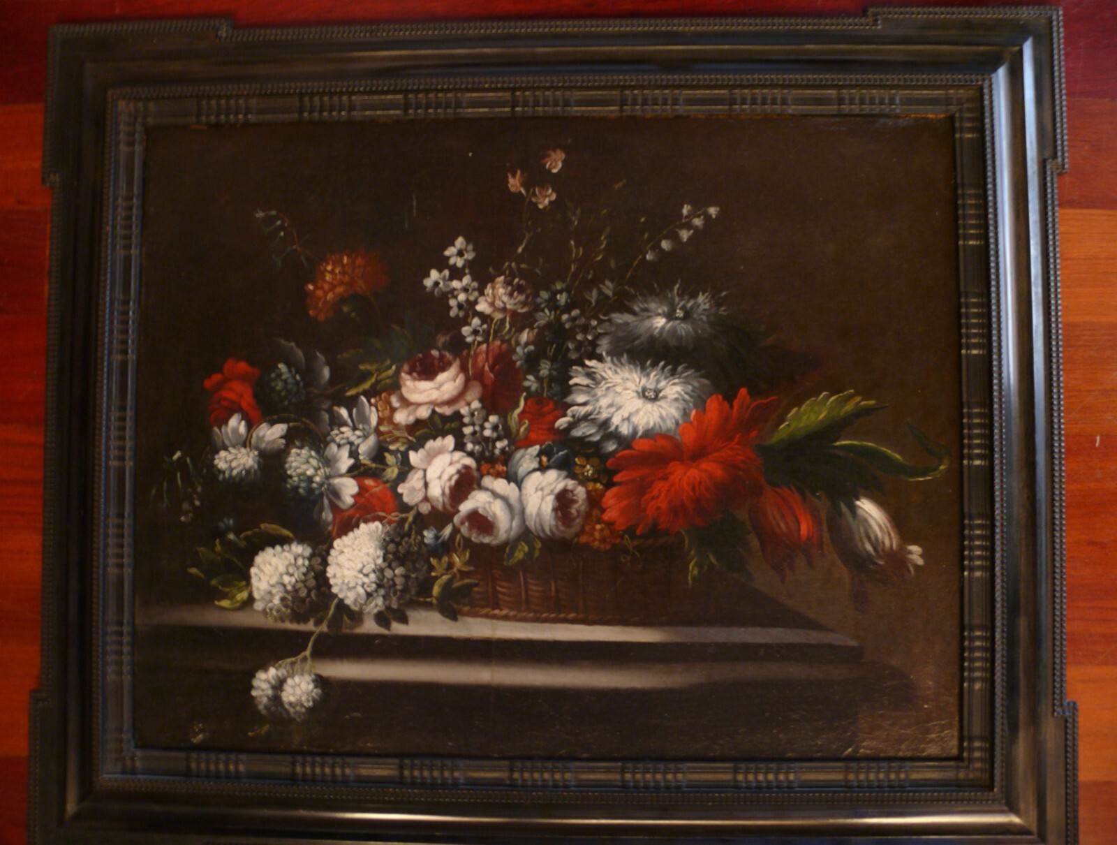 Jan Van Huysum antique oil painting original still life circa 1700