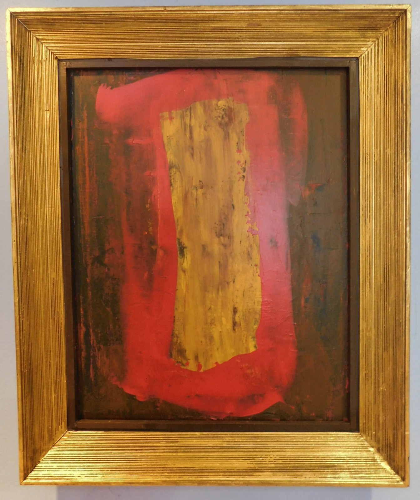 VTG Modern Cubist Abstract Expressionist Painting Scott Anderberg 24 x 18 «