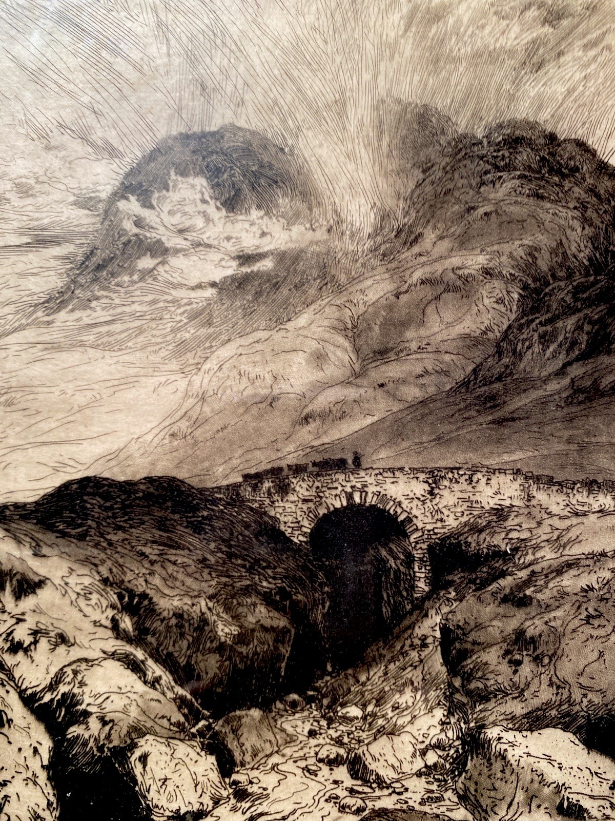 America’s Artist THOMAS MORAN – First Edition/Most Important Etching: “Glencoe”