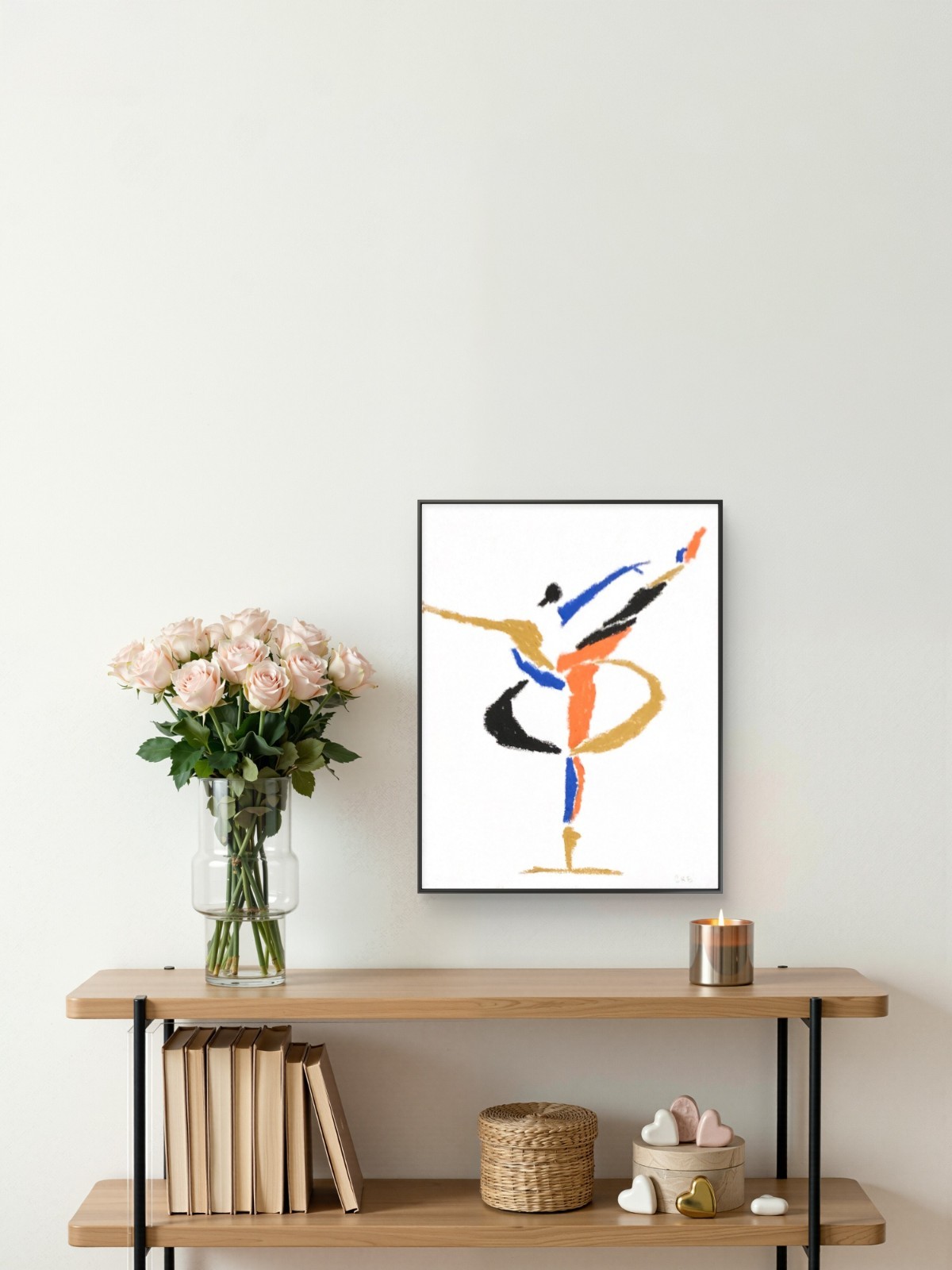 Meditation Art Yoga Boho Zen Woman Spiritual Mindfulness 11 by 14 Canvas