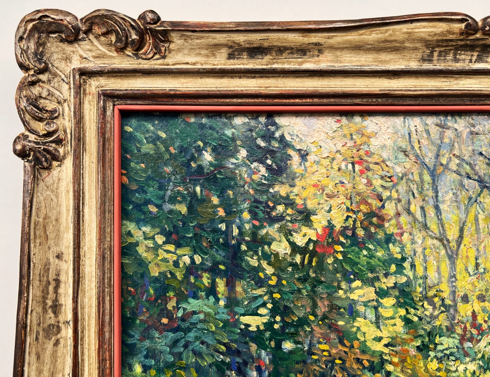 1930’s Impressionist Summer Pool Clarence W. Snyder 1873-1948, listed PA artist